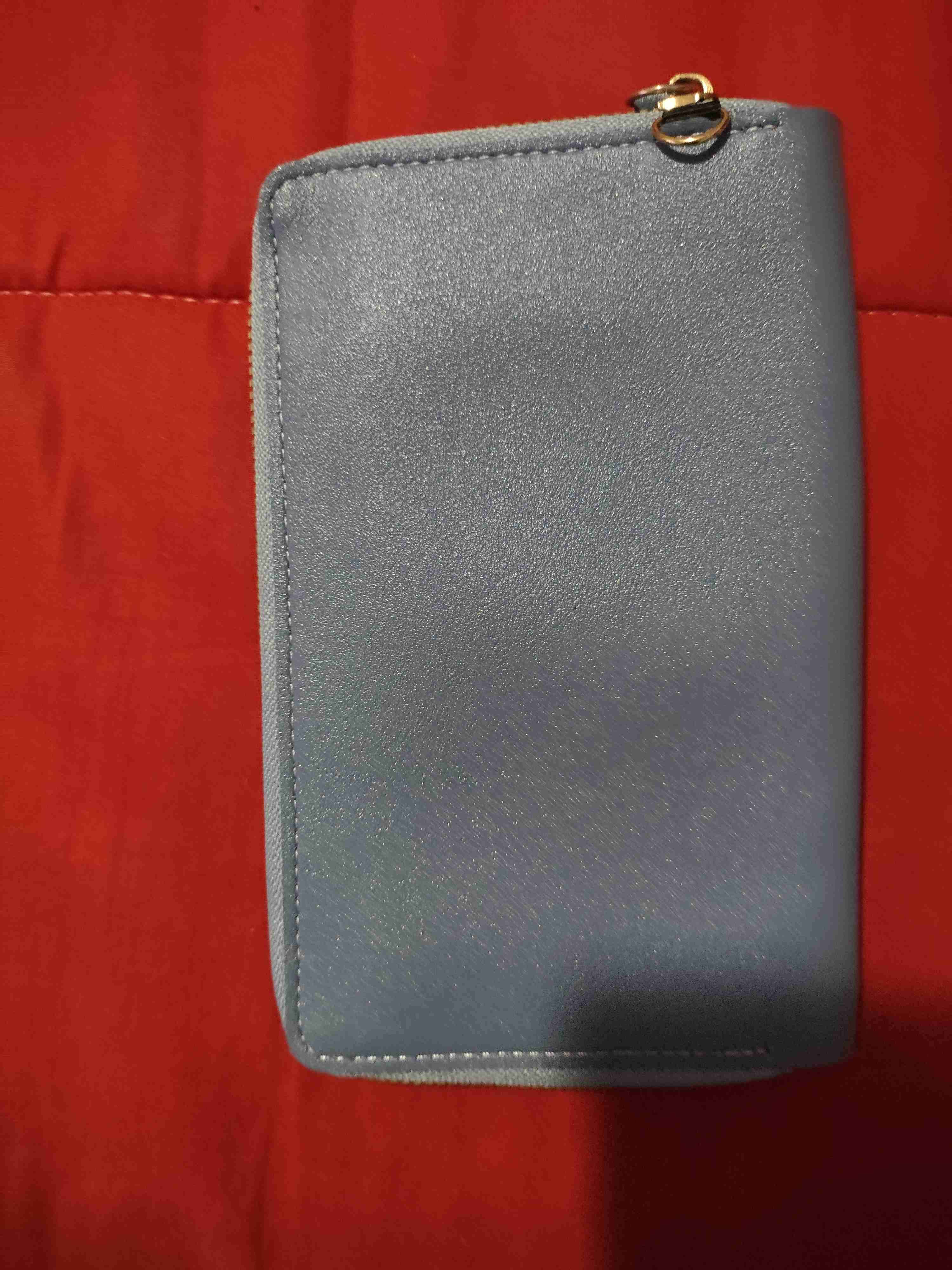 Billetera azul con cierre - miniatura 2