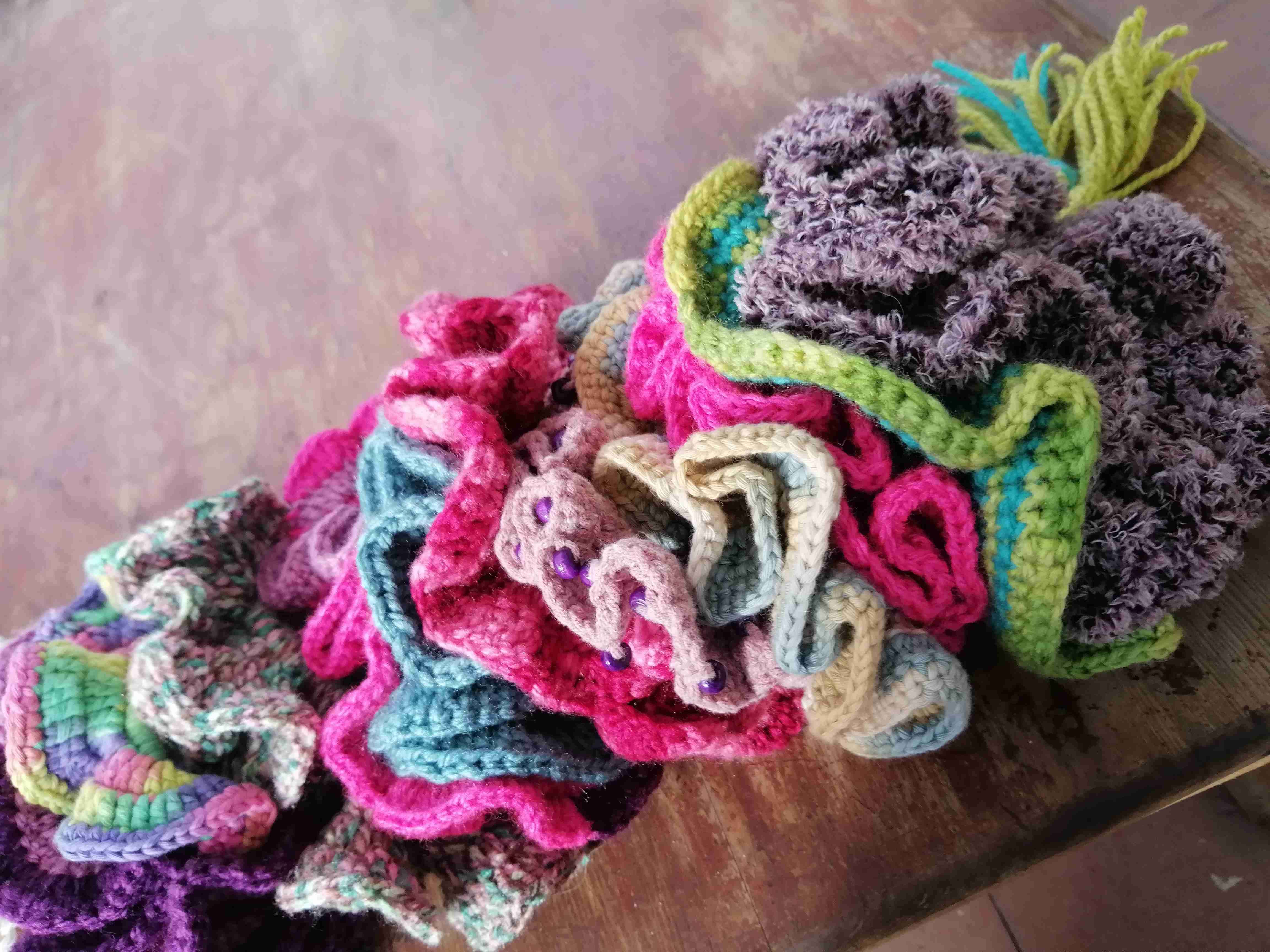 coleteros tejidos coloridos - miniatura 3