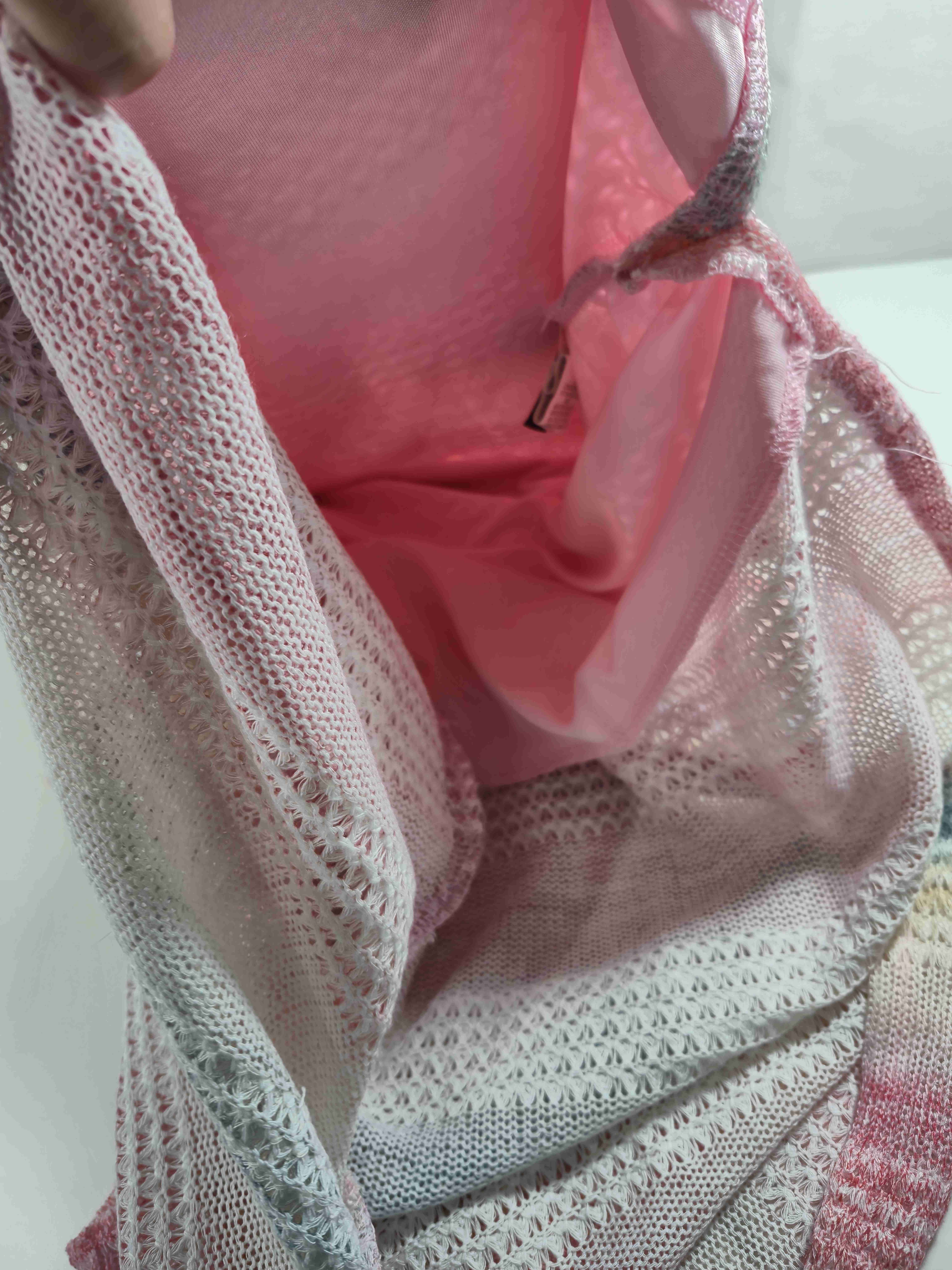 Vestido tejido a rayas multicolor talla M - miniatura 5