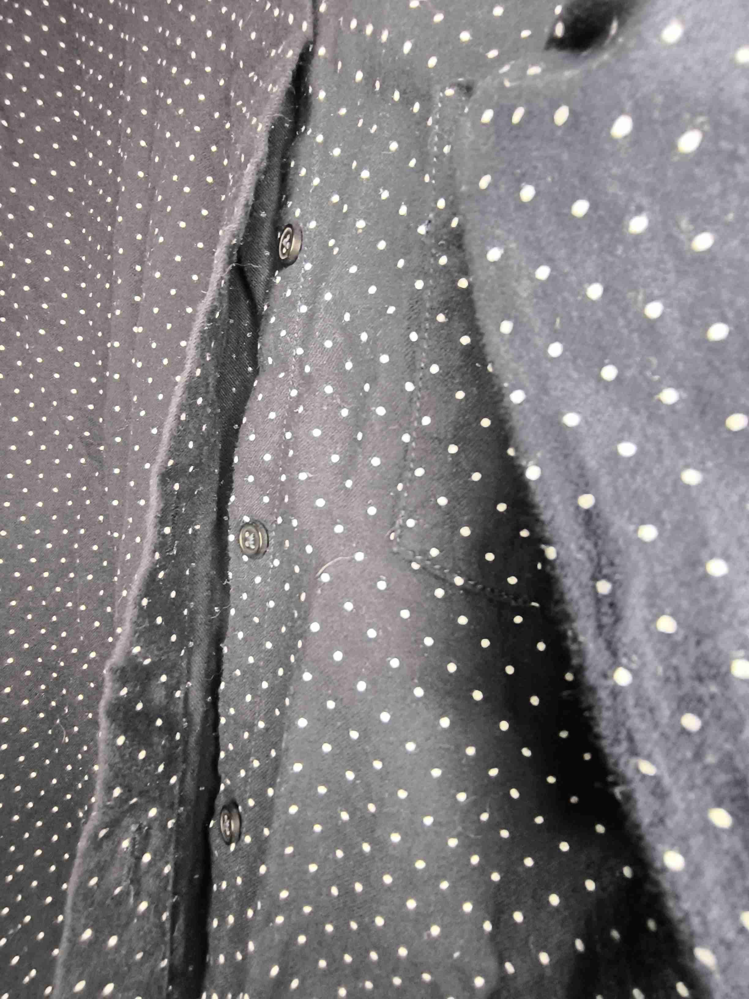 Blusa gruesa azul con puntos blancos - miniatura 4