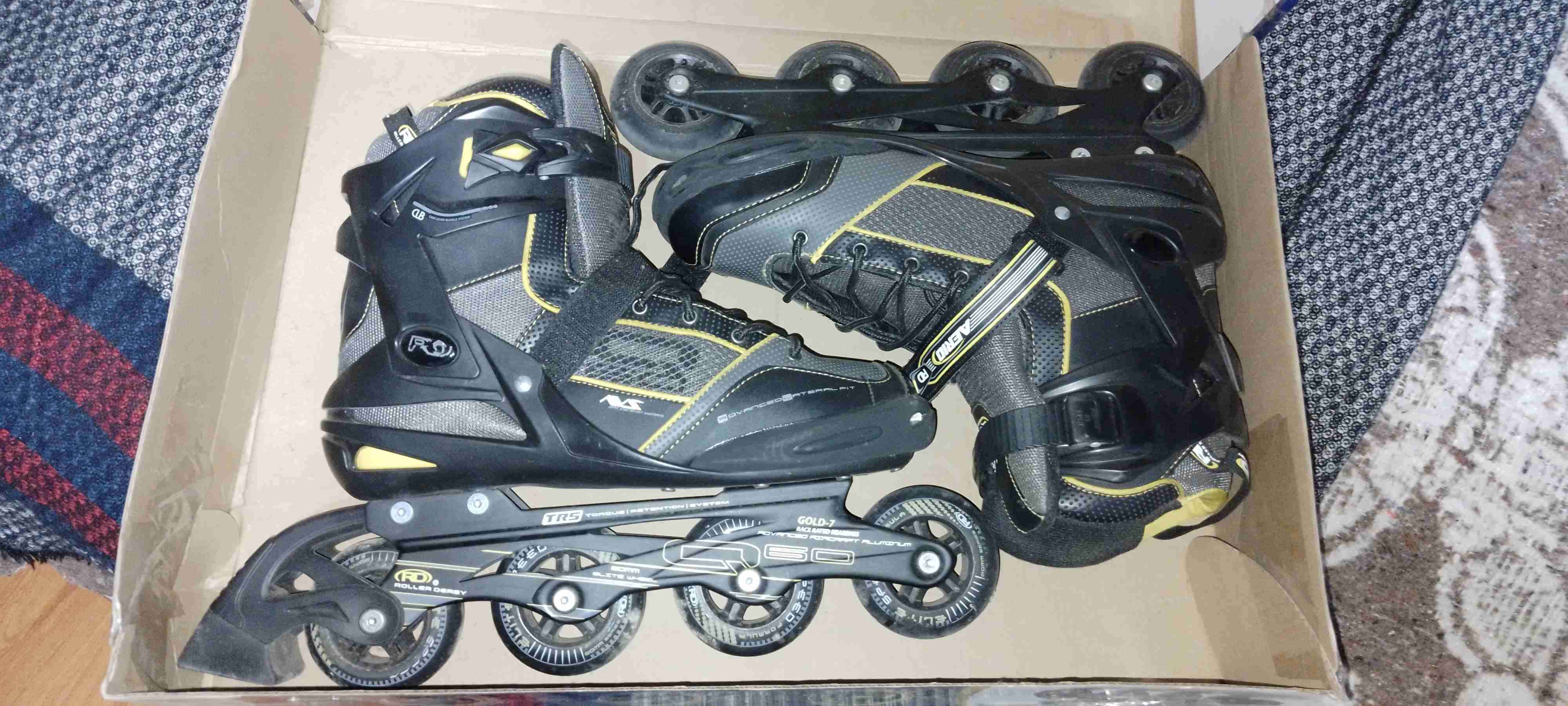 Patines en línea Roller Derby negros - miniatura 1