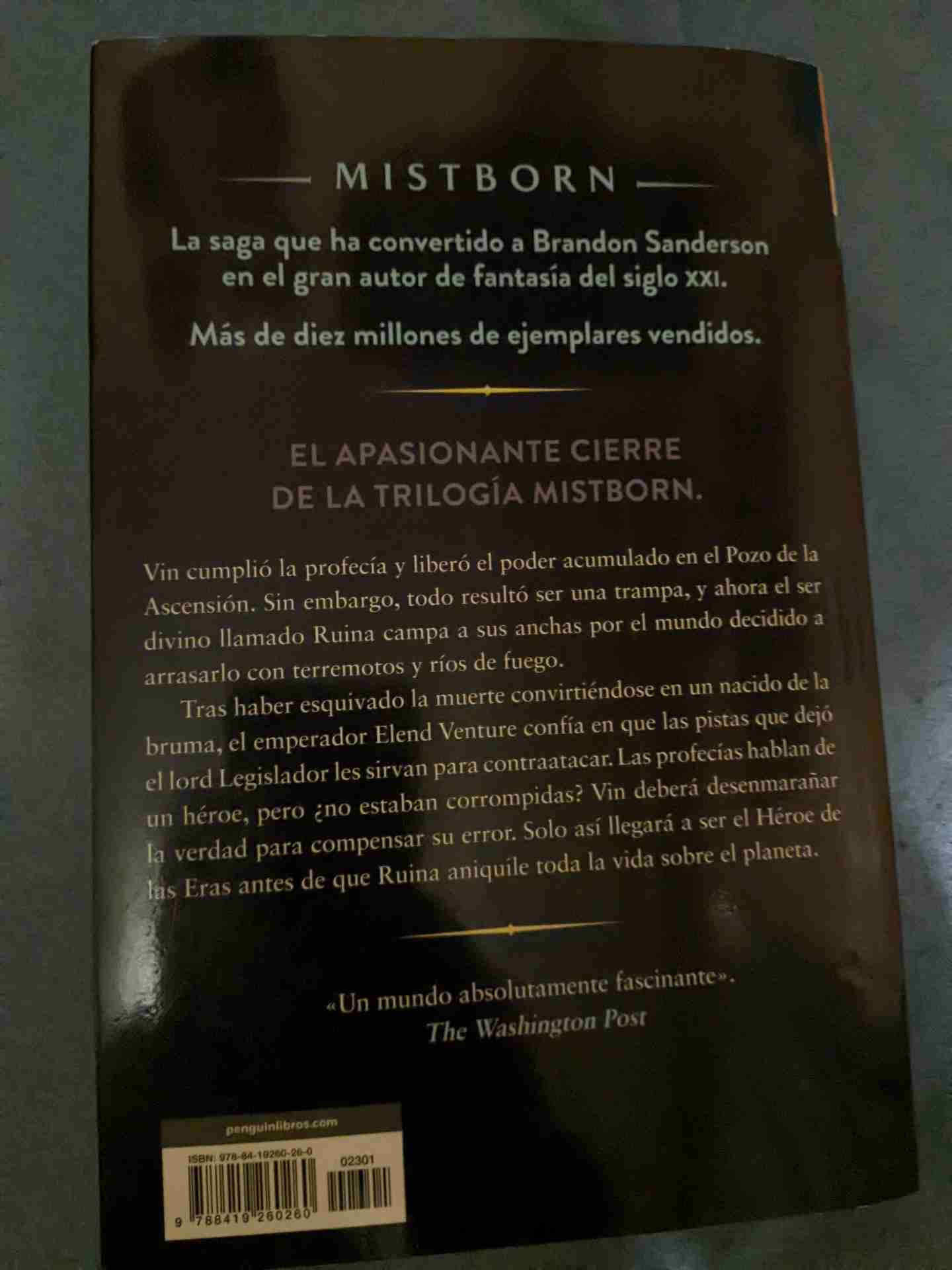 Libro Mistborn El Héroe de las Eras - miniatura 2