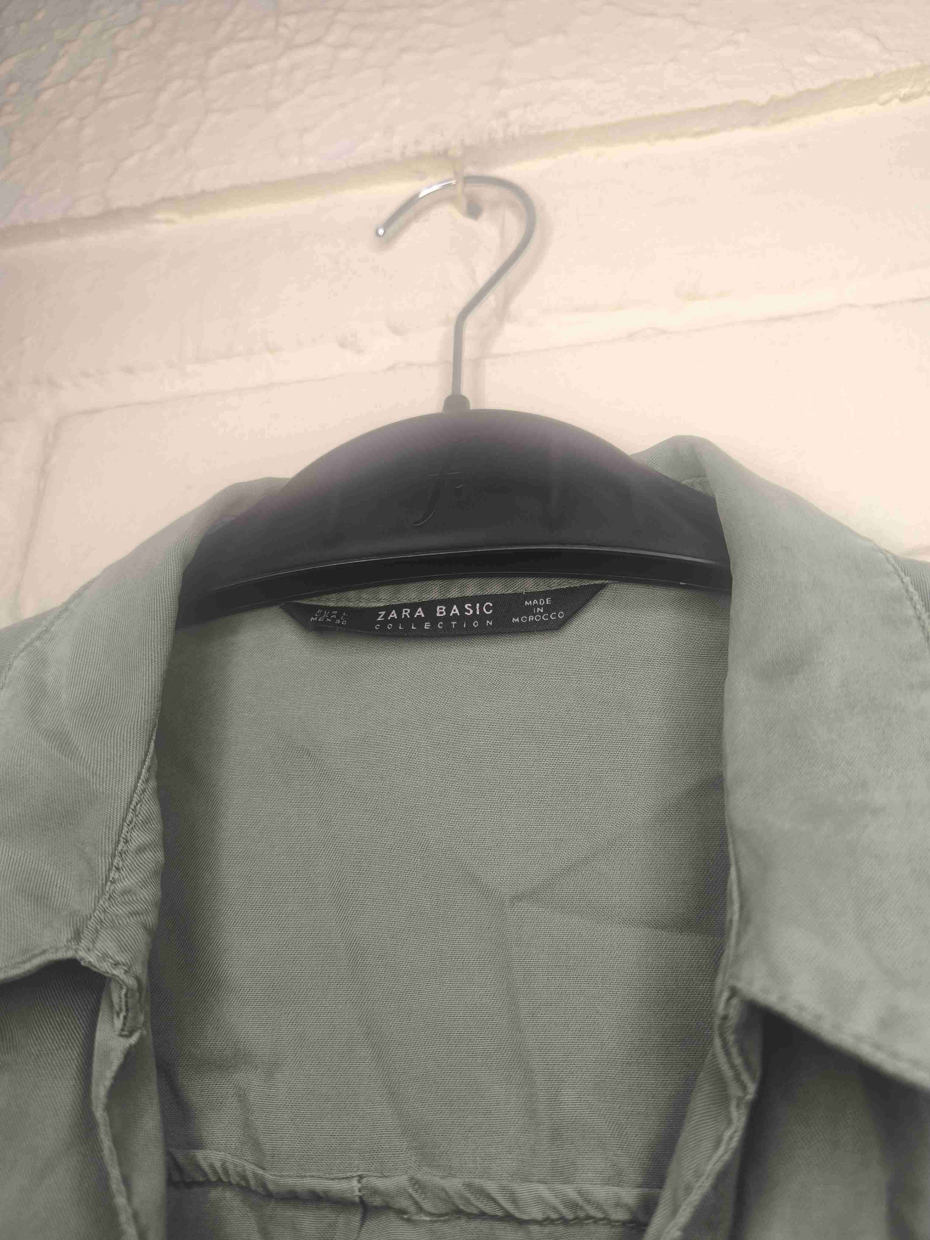 Camisa verde de algodón - miniatura 2