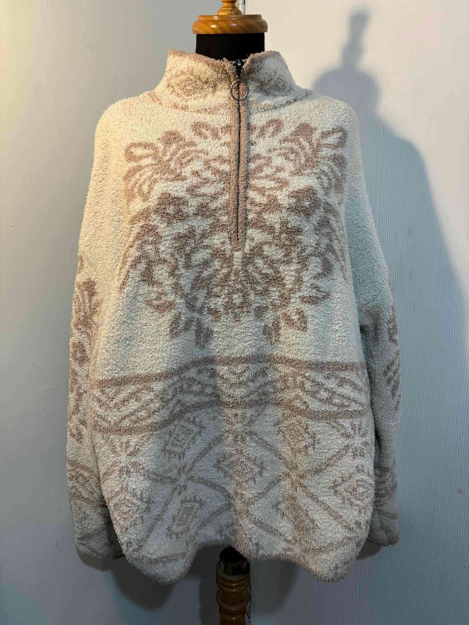 Sweater polar con diseño beige