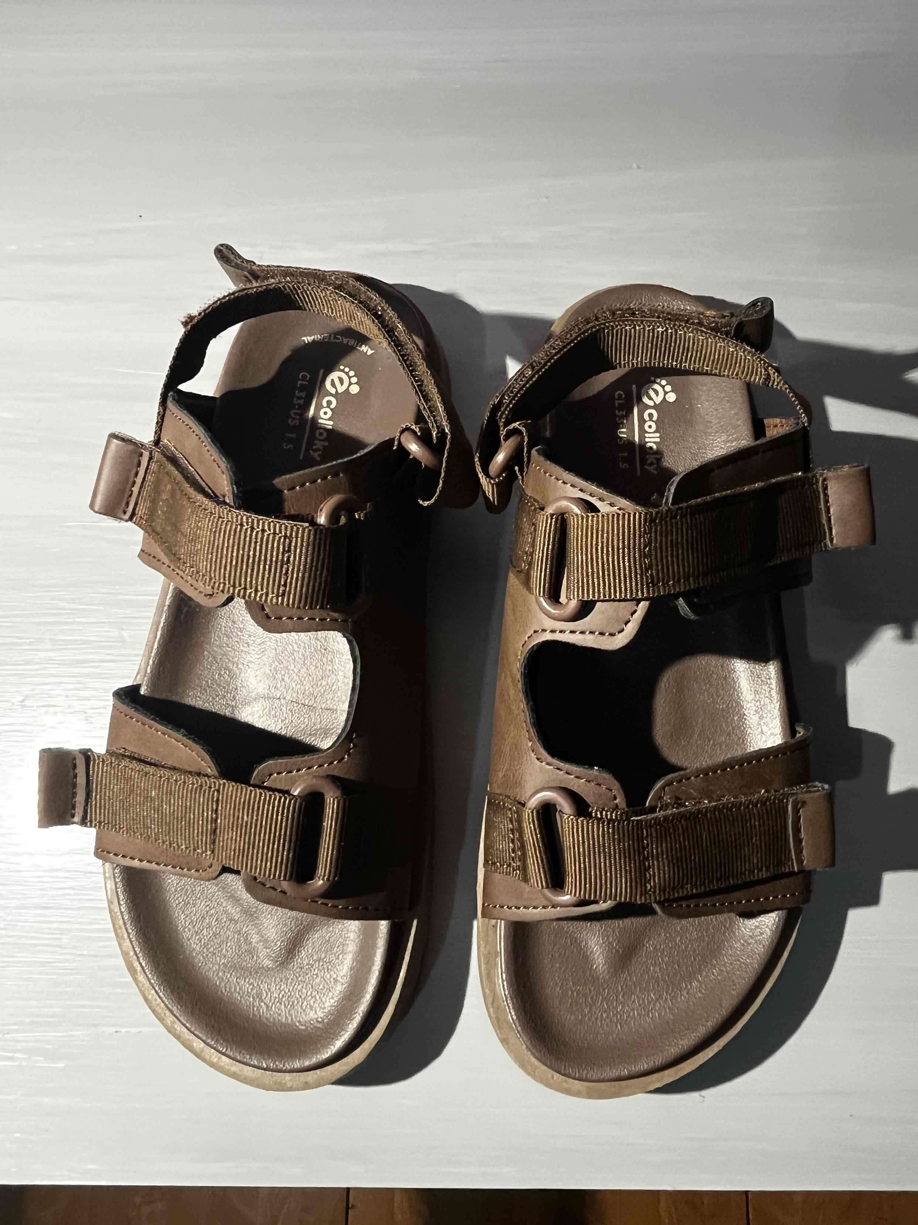 Sandalias marrones tipo trekking - miniatura 4