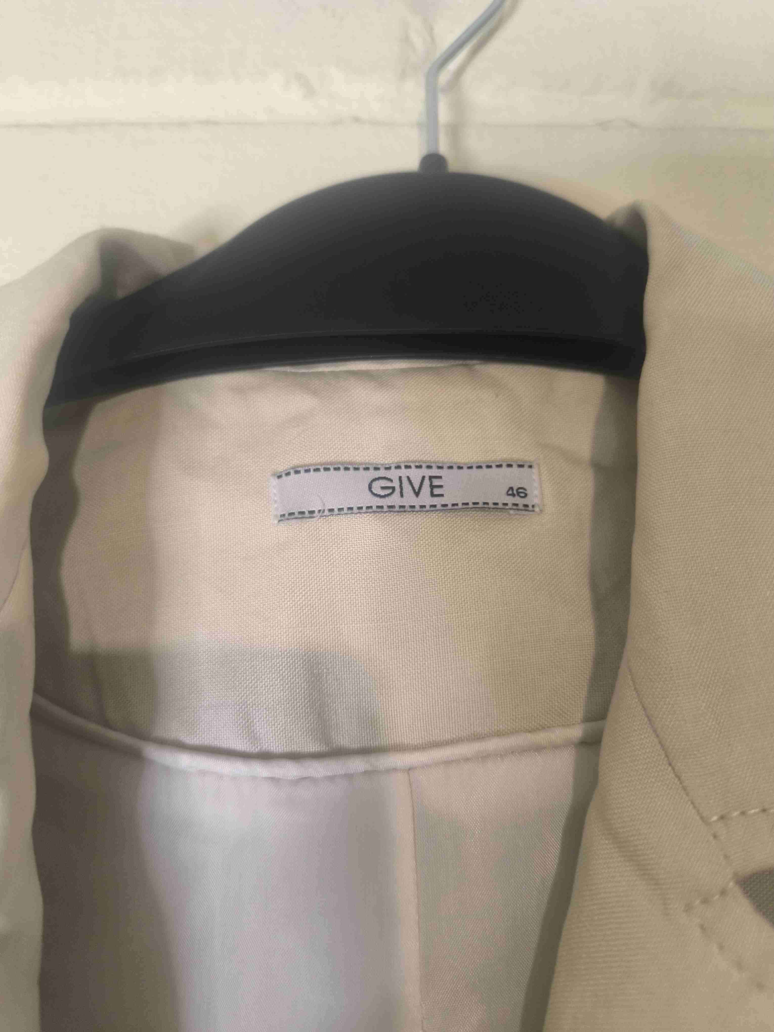 Blazer beige mujer - miniatura 2