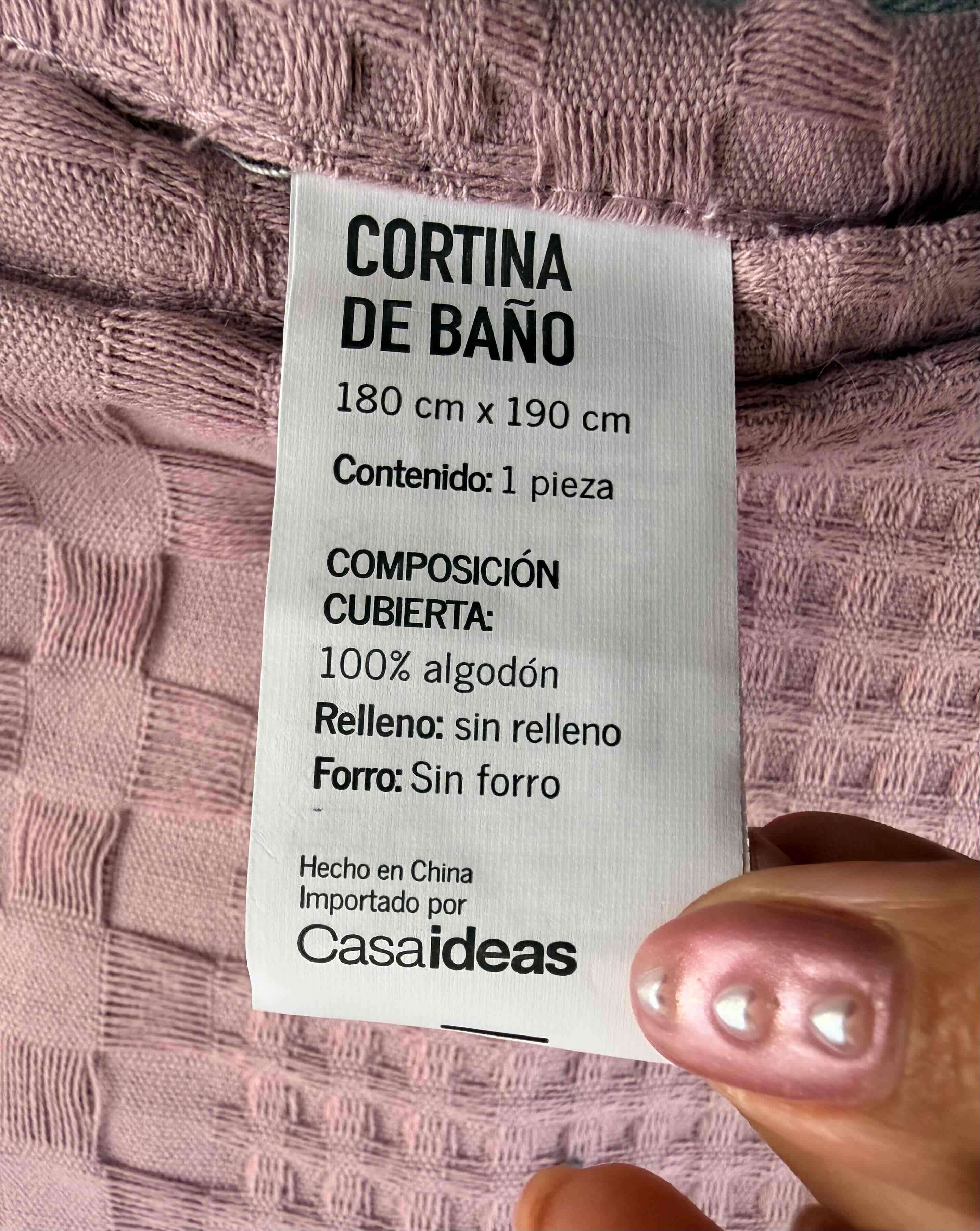 Set cortina y ganchos de baño - miniatura 5