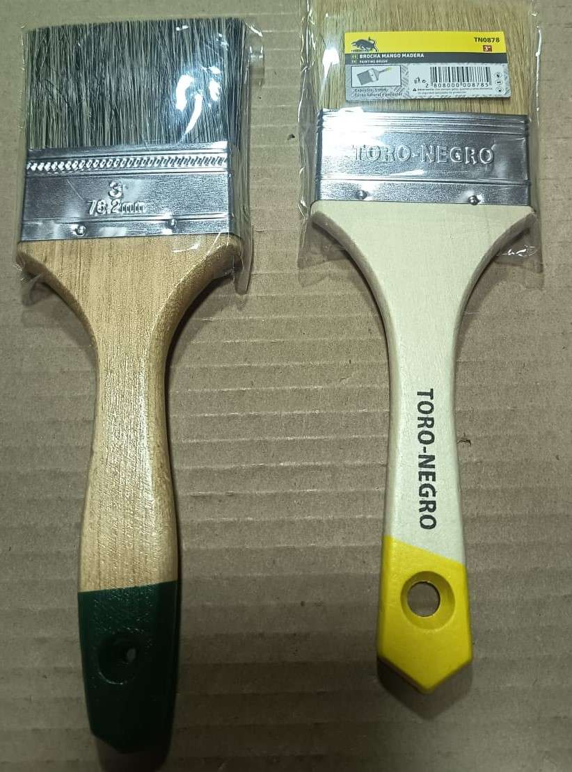 Pack 2 Brochas de 3" (Cerdas Naturales + Mixtas) - miniatura 2