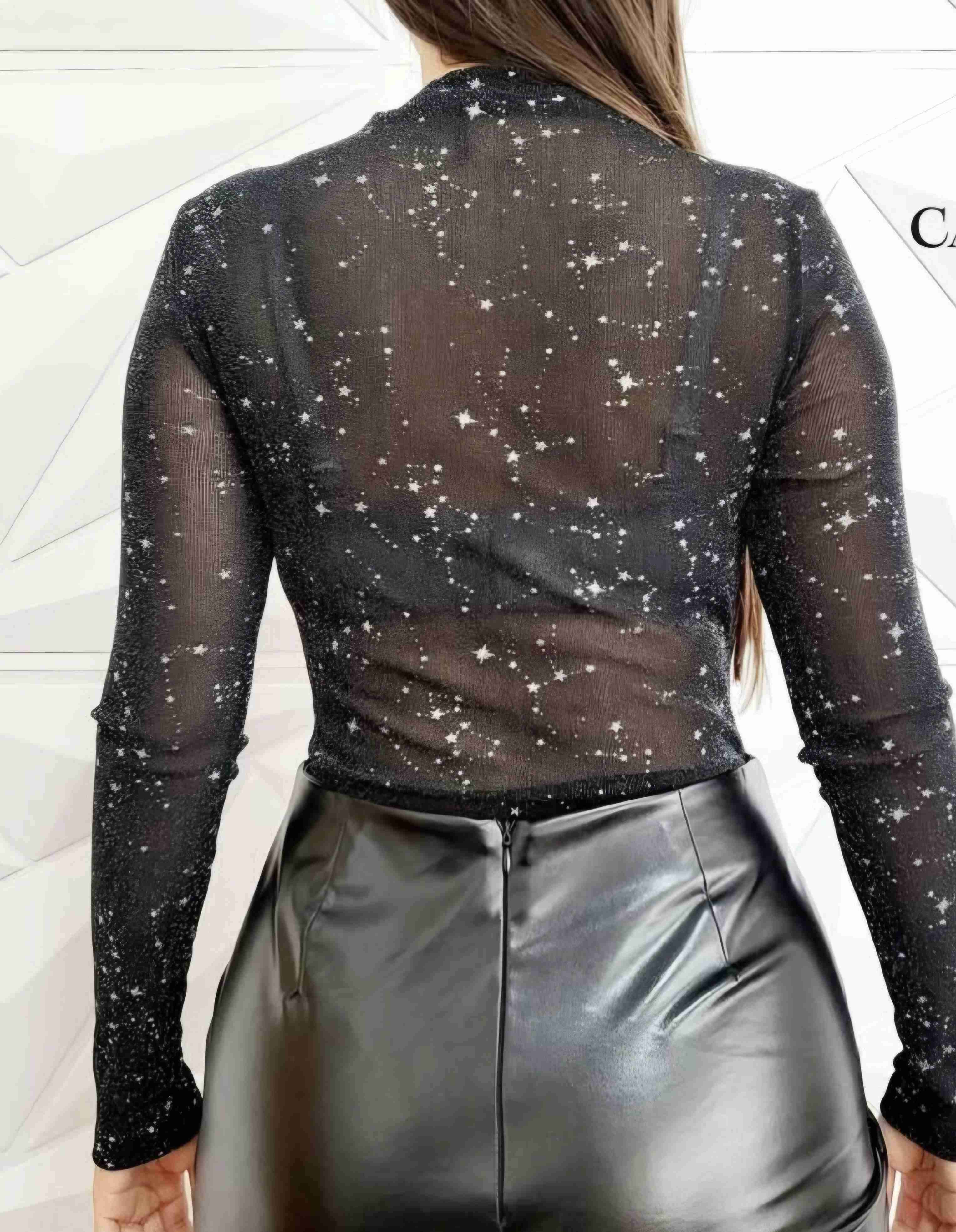 Body negro con destellos talla M - miniatura 3