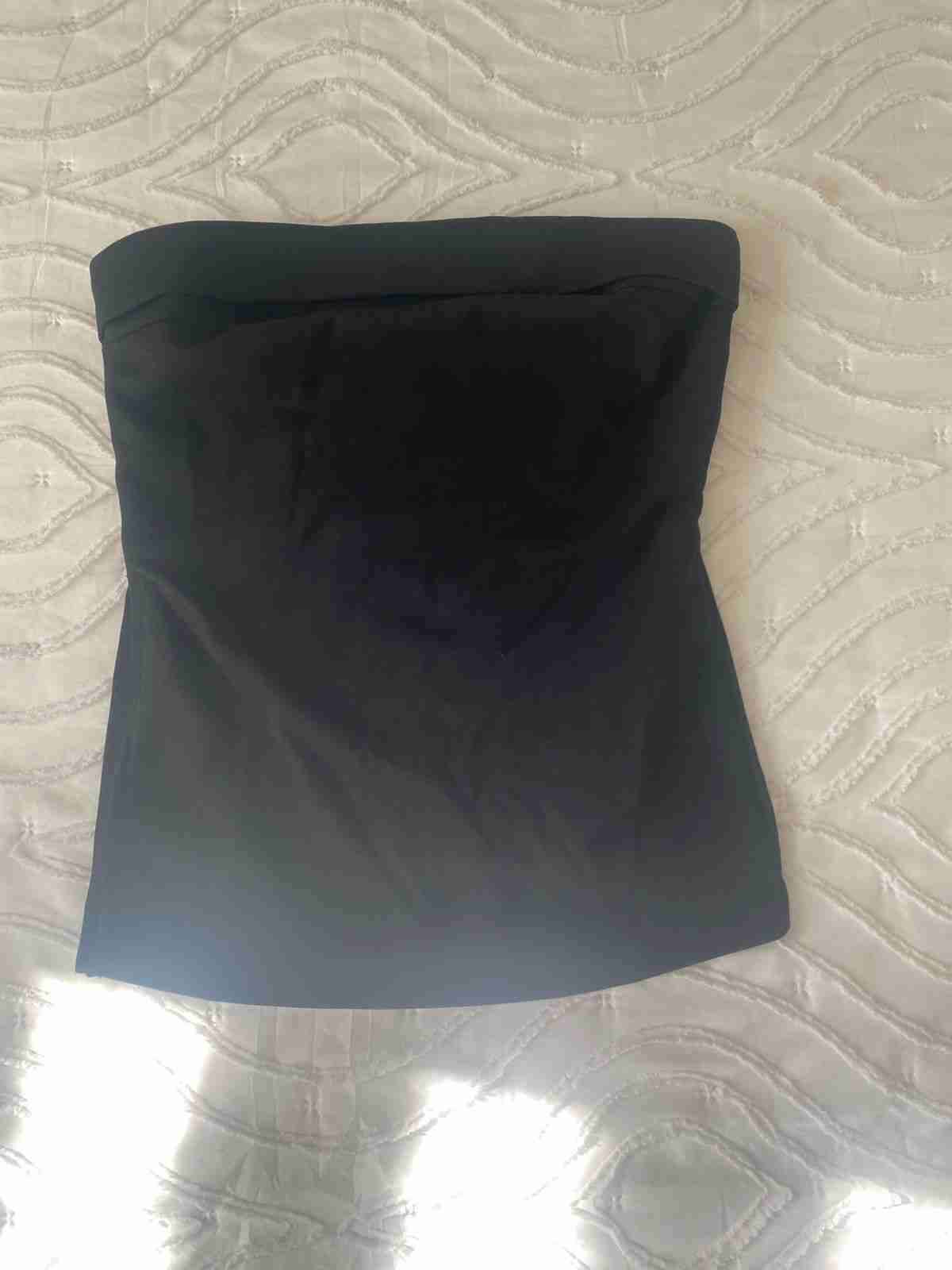 Top bandeau negro Shein BAE - miniatura 2