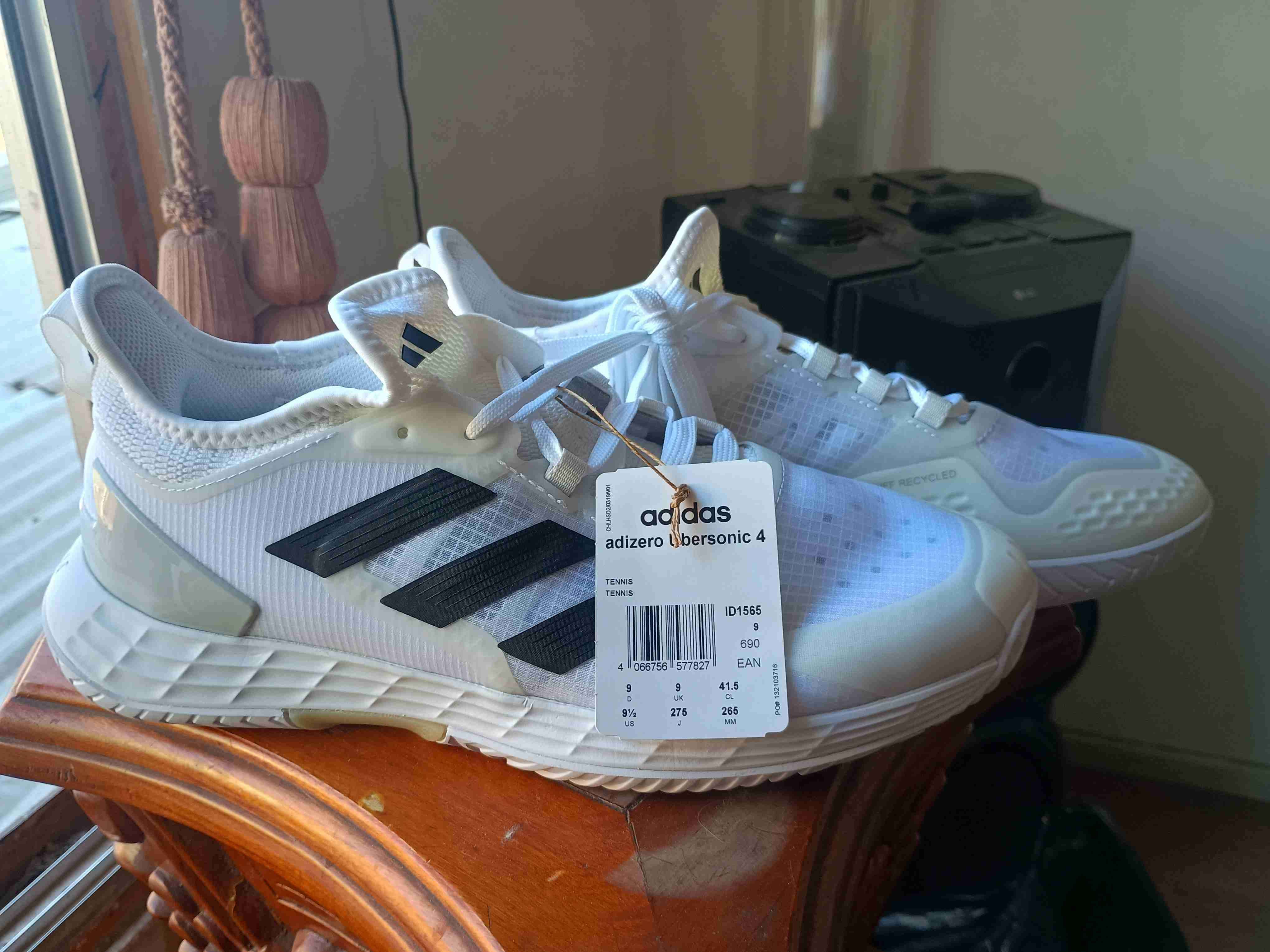 Zapatillas Adidas Adizero blancas - miniatura 1