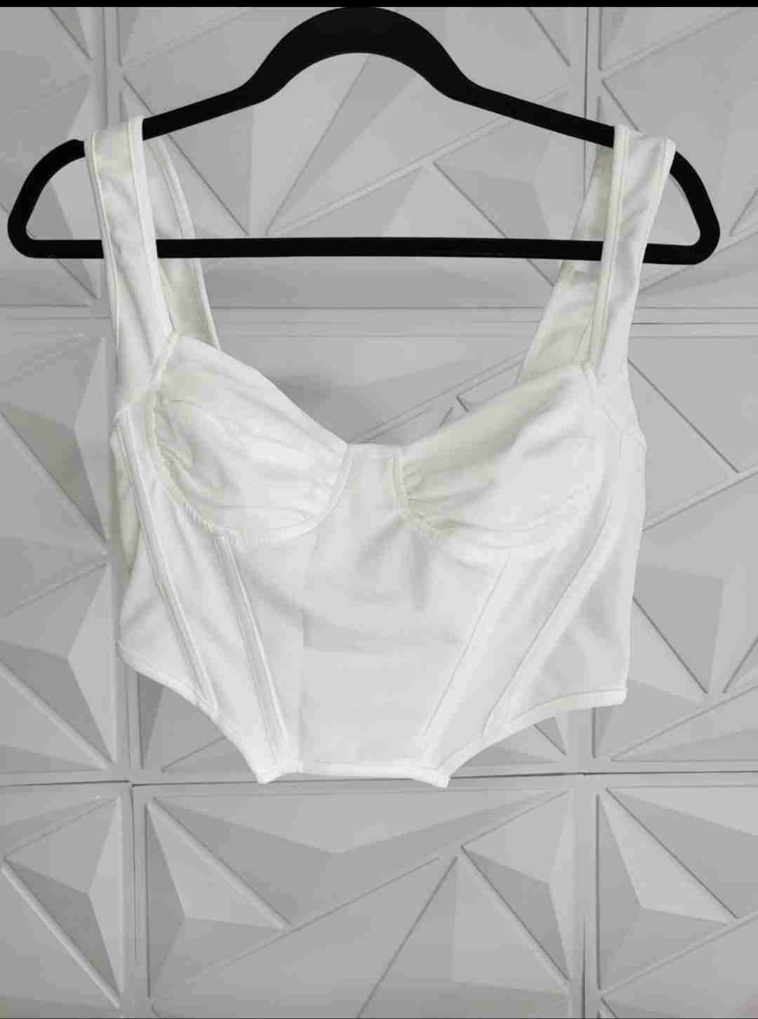 Set 3 Tops rojo blanco y fucsia tallas L - miniatura 3