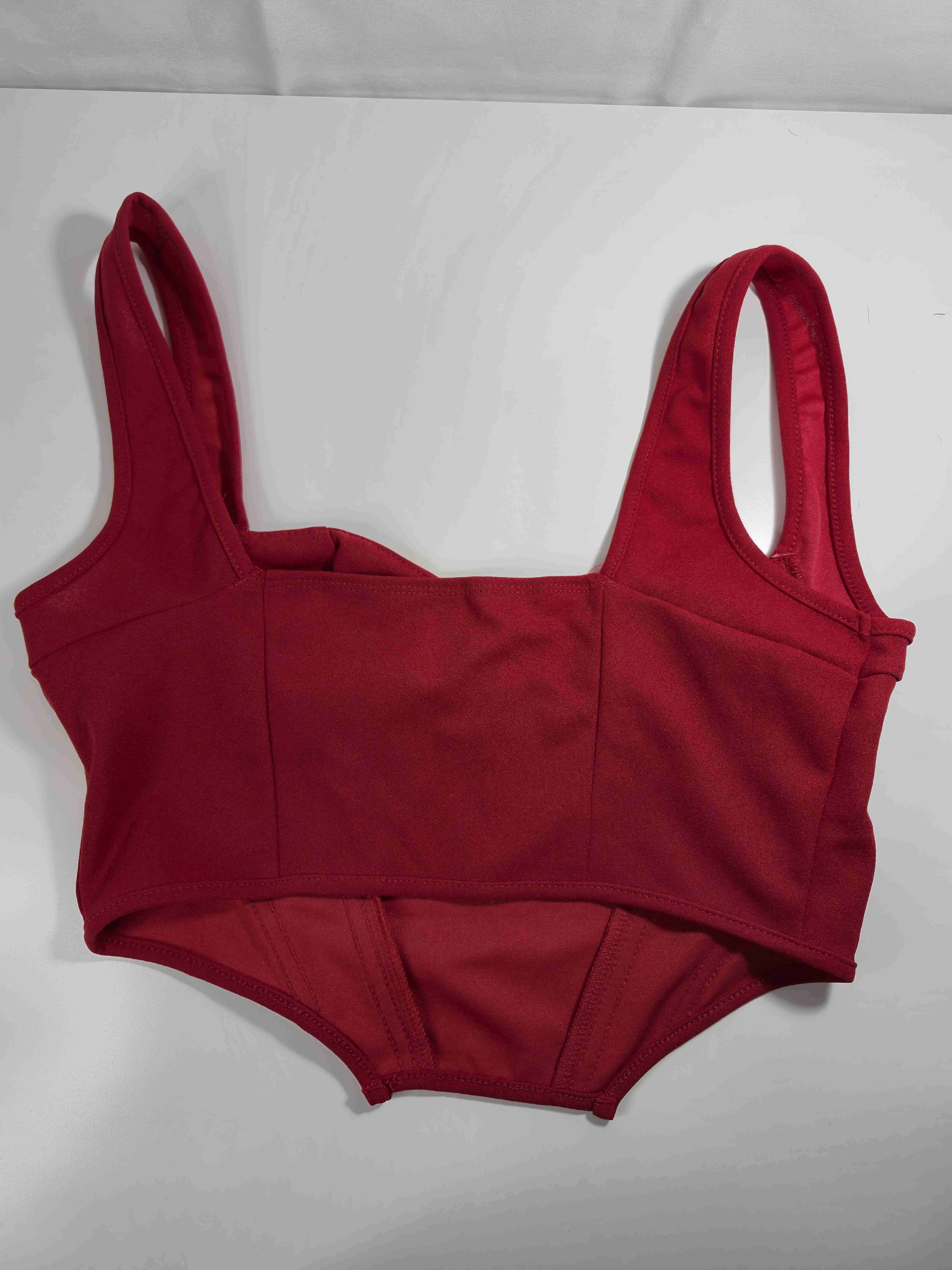 Set 3 Tops rojo blanco y fucsia tallas L - miniatura 6
