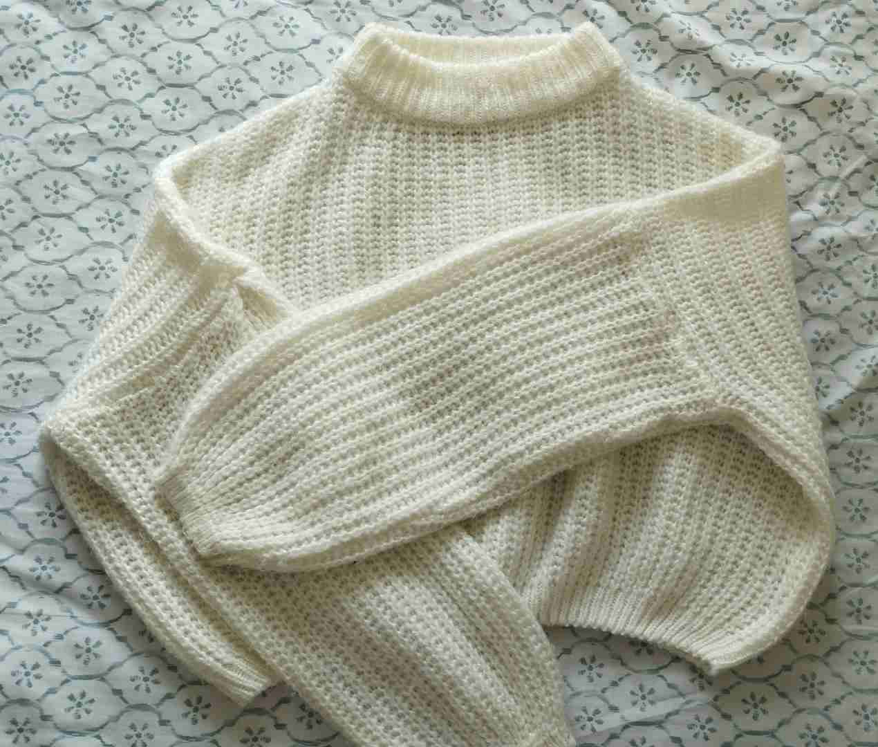 Suéter blanco de lana