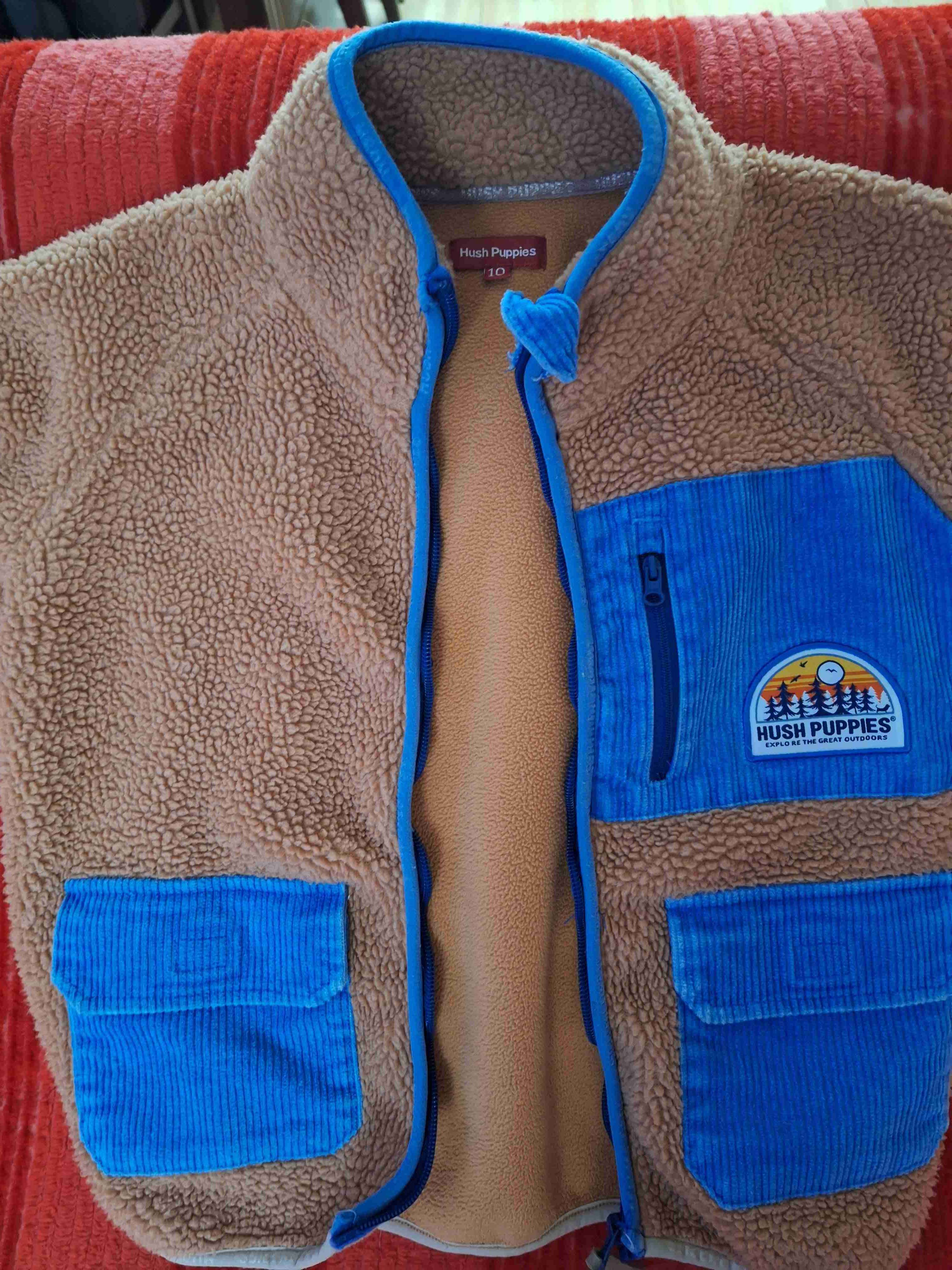 Chaleco polar Hush Puppies café - miniatura 1