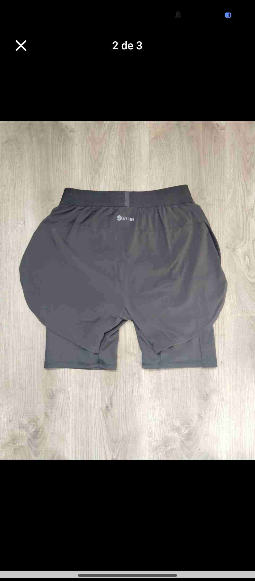 Shorts deportivos negros - miniatura 2