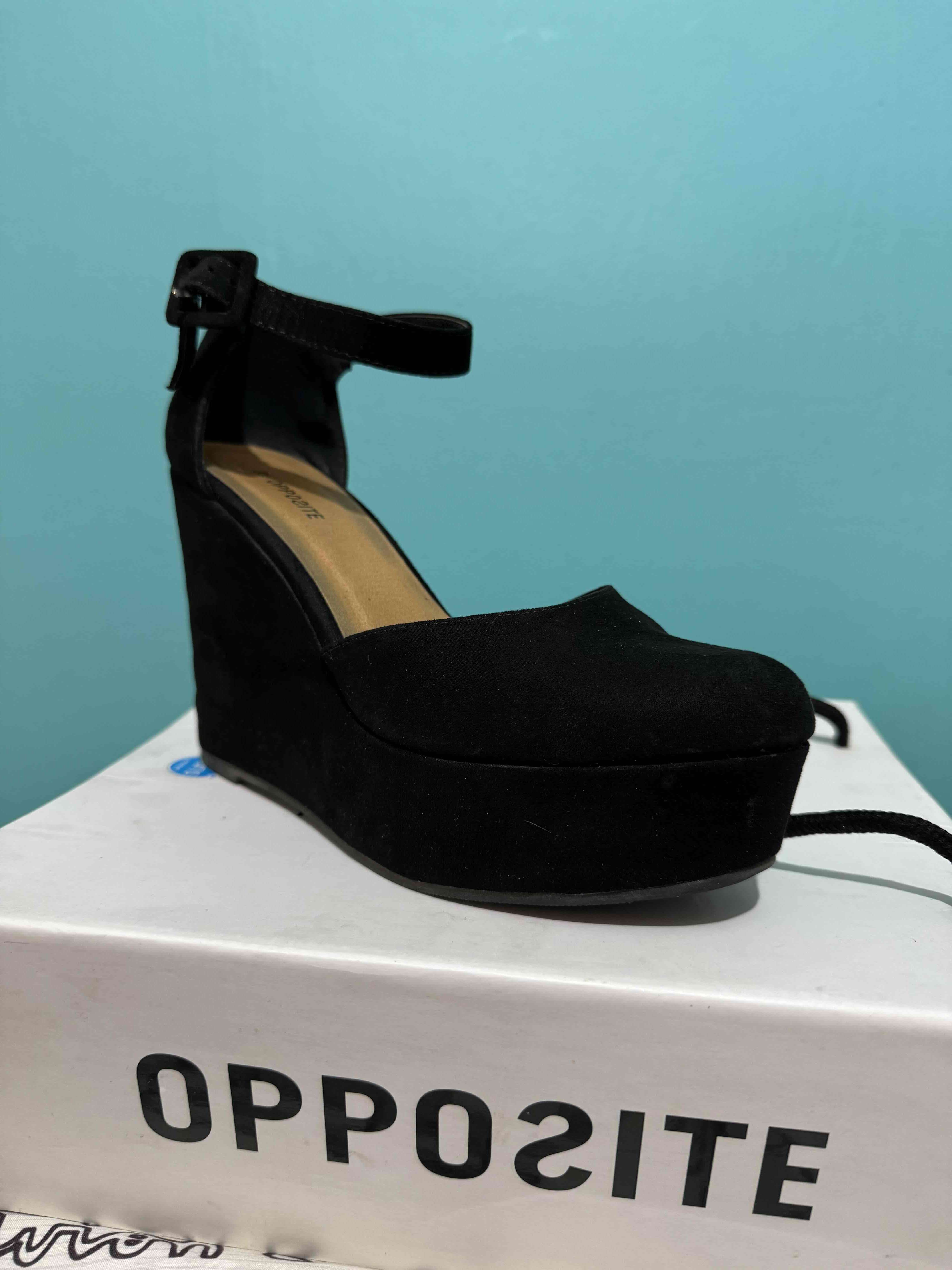 Zapatos negros plataforma - miniatura 3