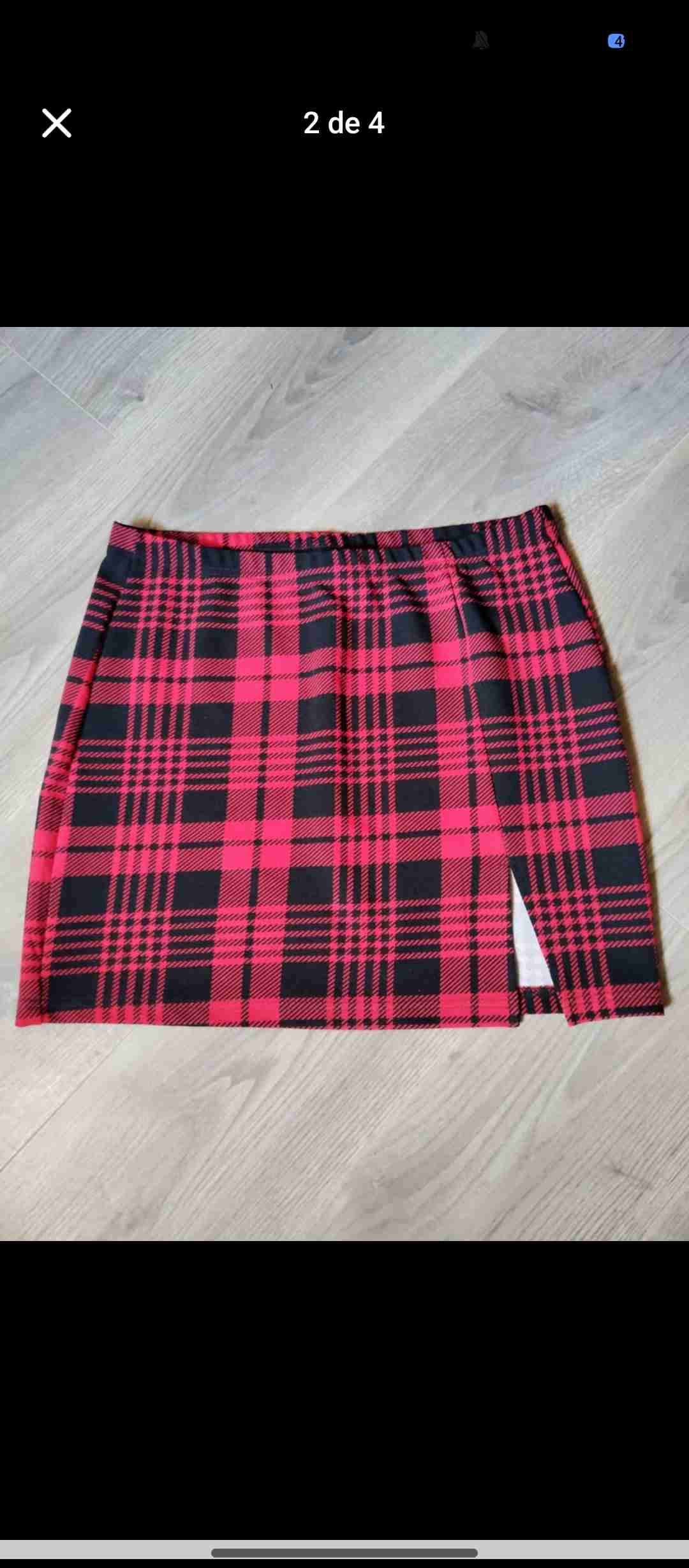 Falda escocesa amarilla y roja - miniatura 2