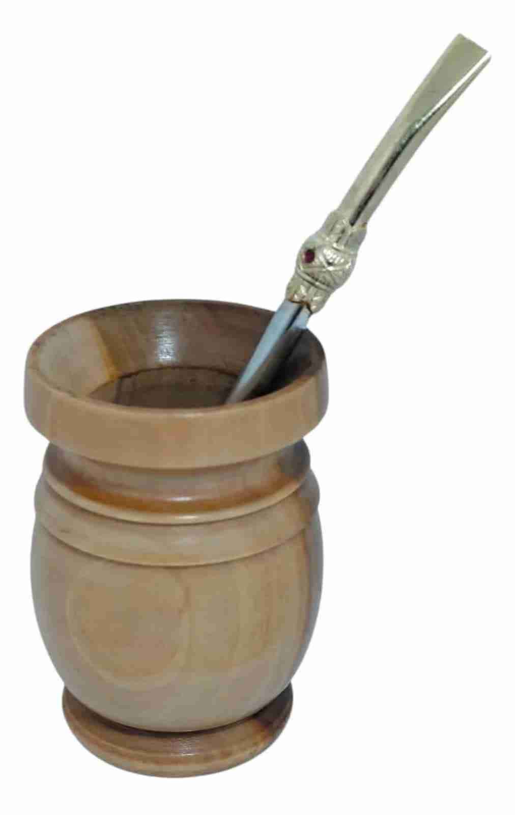 Mate de madera Palo Santo con bombilla - miniatura 3