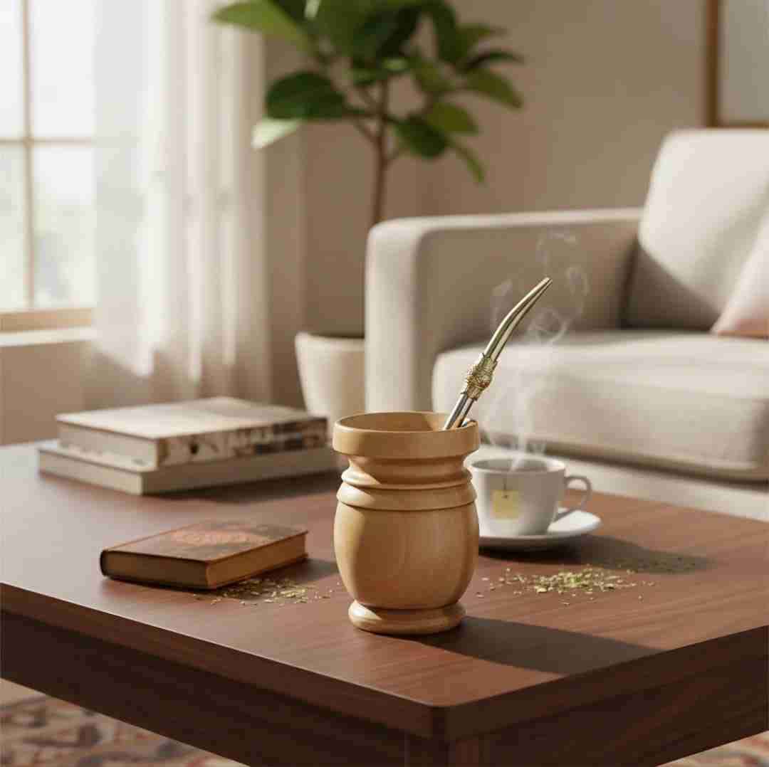 Mate de madera Palo Santo con bombilla - miniatura 6