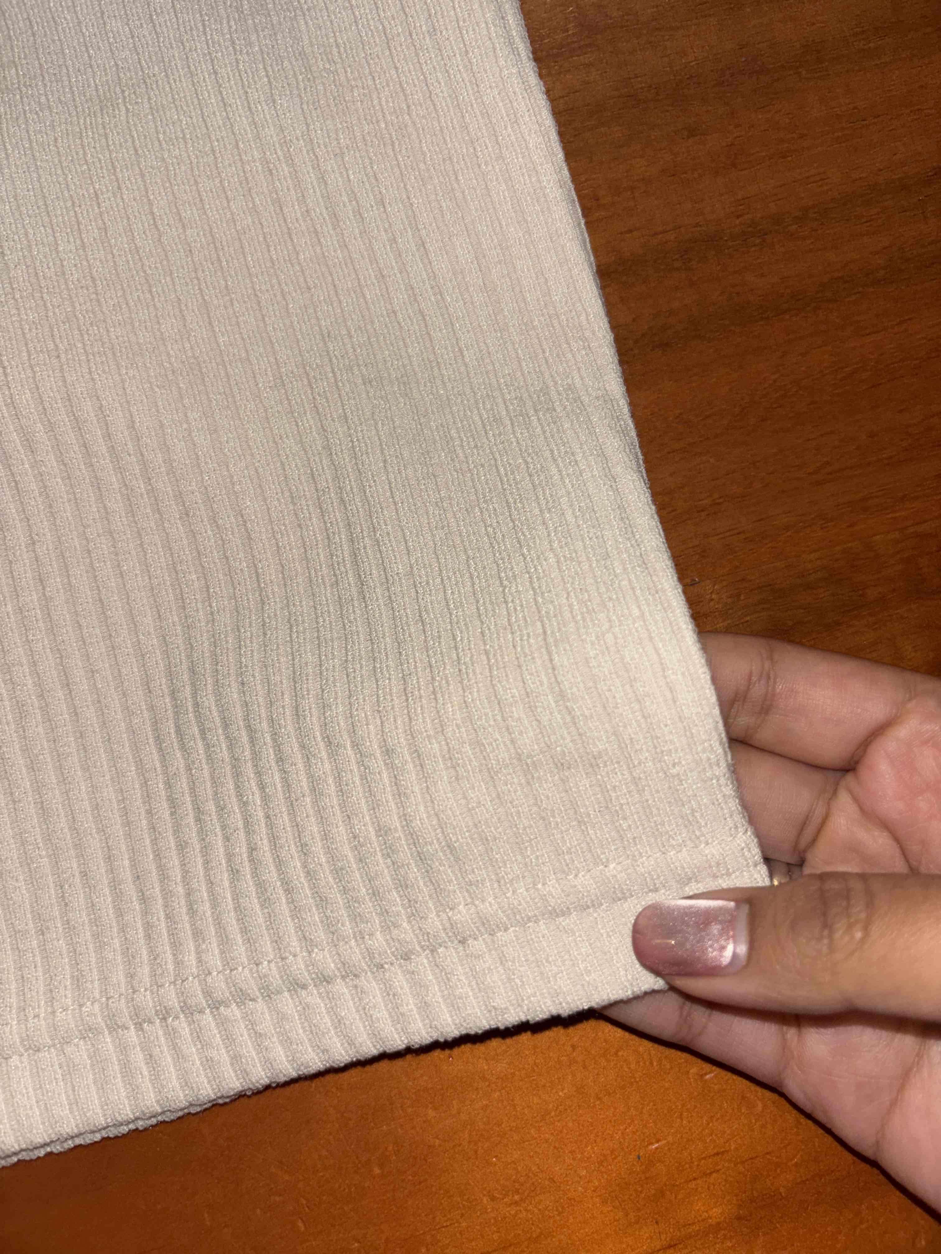 Top beige de algodón sin mangas - miniatura 2