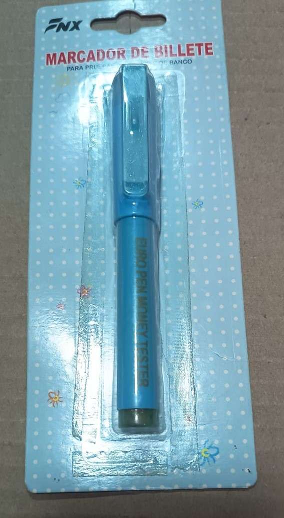 Lápiz Detector de Billetes Falsos con Linterna UV - miniatura 1