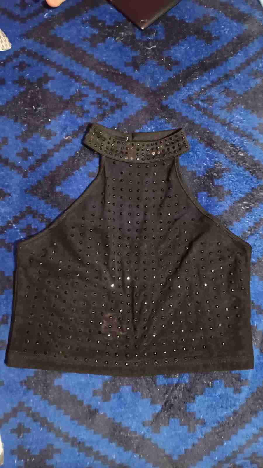 Polera negra SHEIN de algodón - miniatura 3