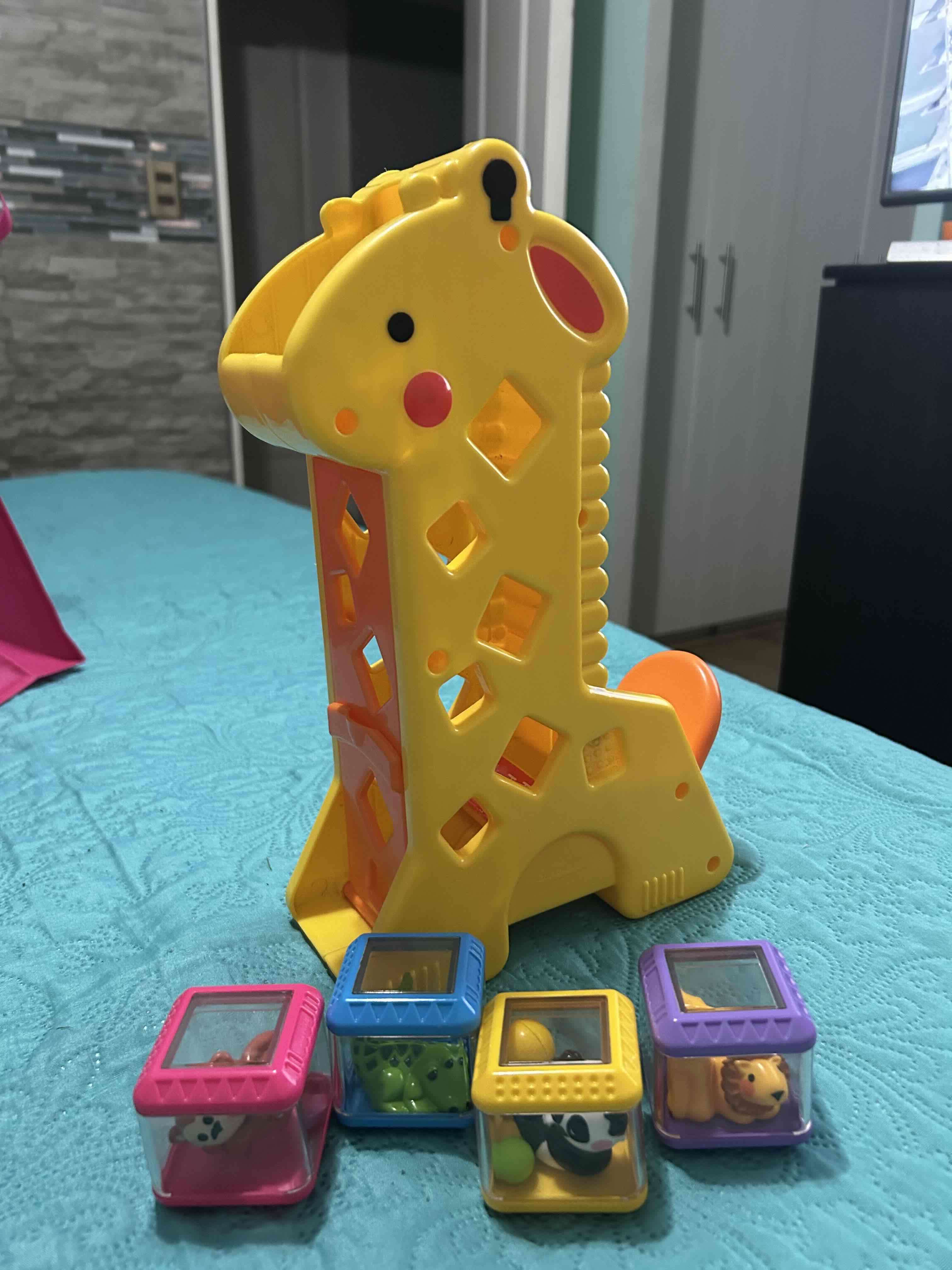 Juguete didáctico de jirafa - miniatura 1