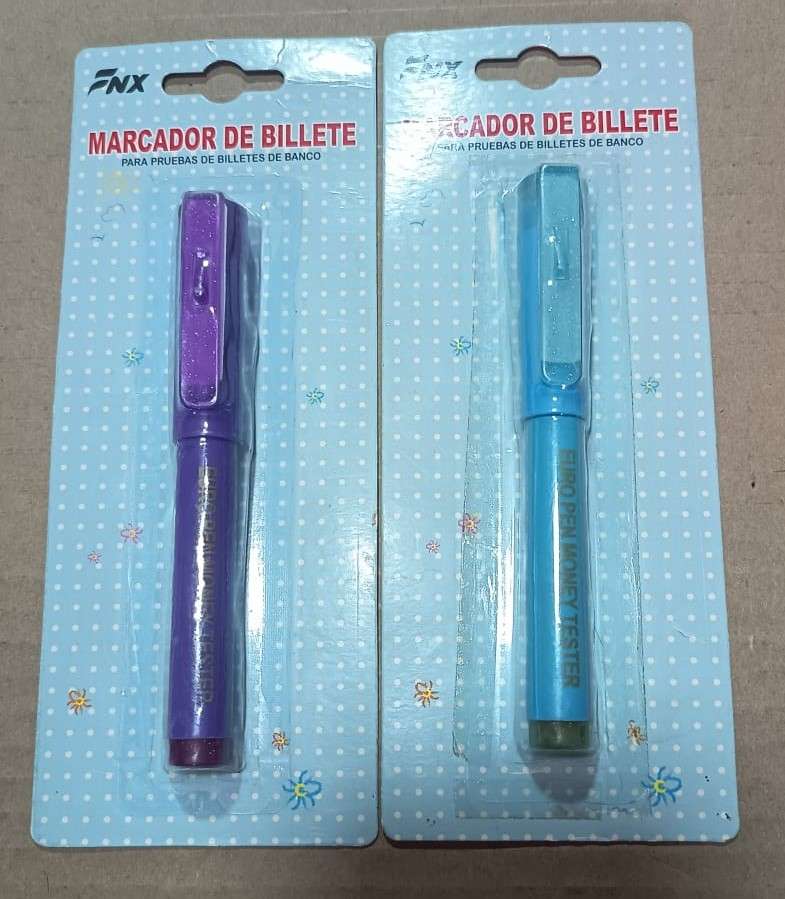 Pack 2 Lápices Detectores de Billetes Falsos