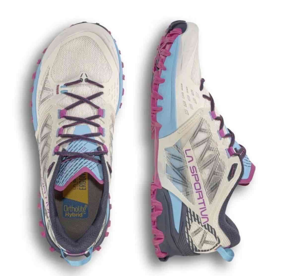 Zapatillas La Sportiva blancas y rosadas - miniatura 4