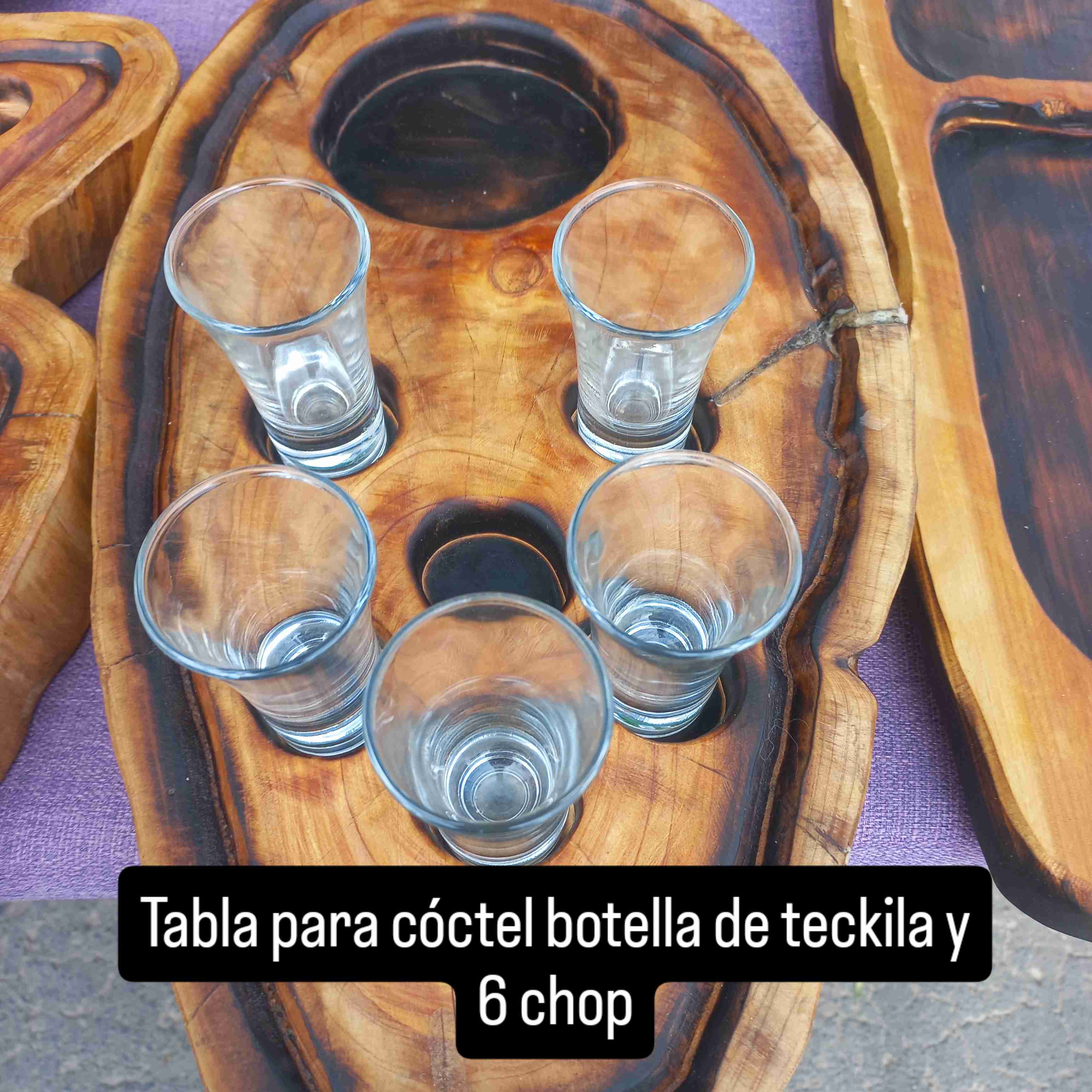 Tablas de picar y picoteo en madera cipre nativo - miniatura 6