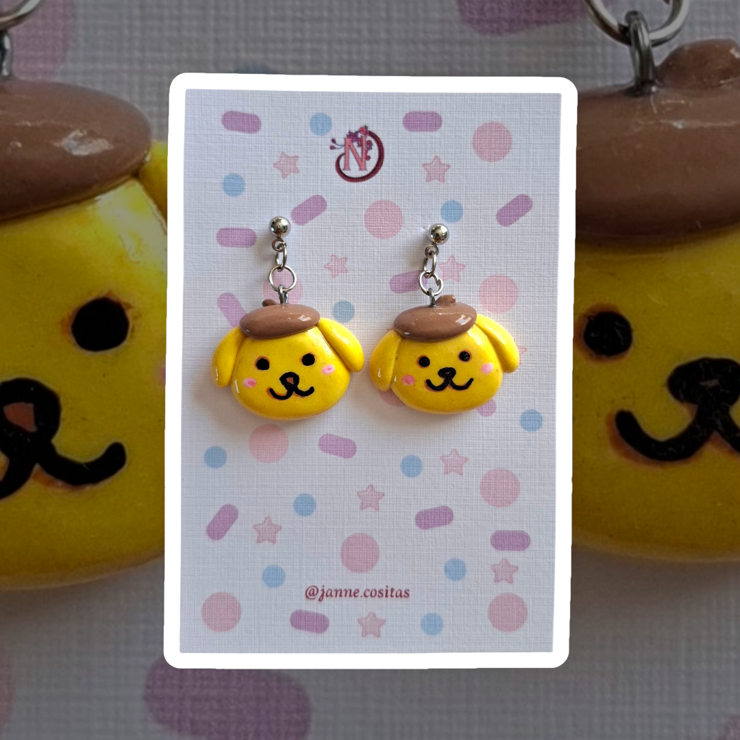 Aros perro flan amarillos - miniatura 3