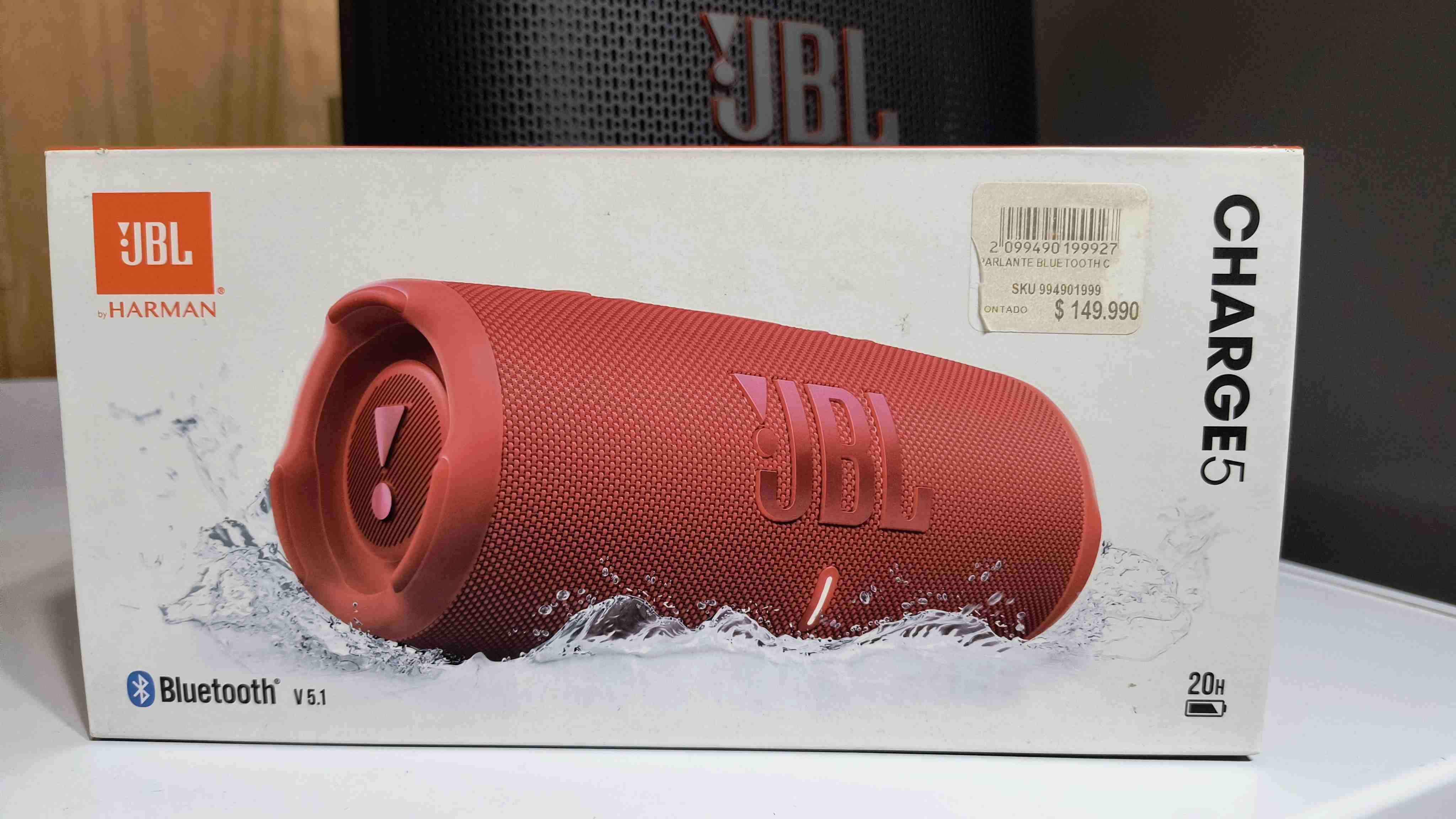 Parlante JBL Charge 5 rojo - miniatura 1