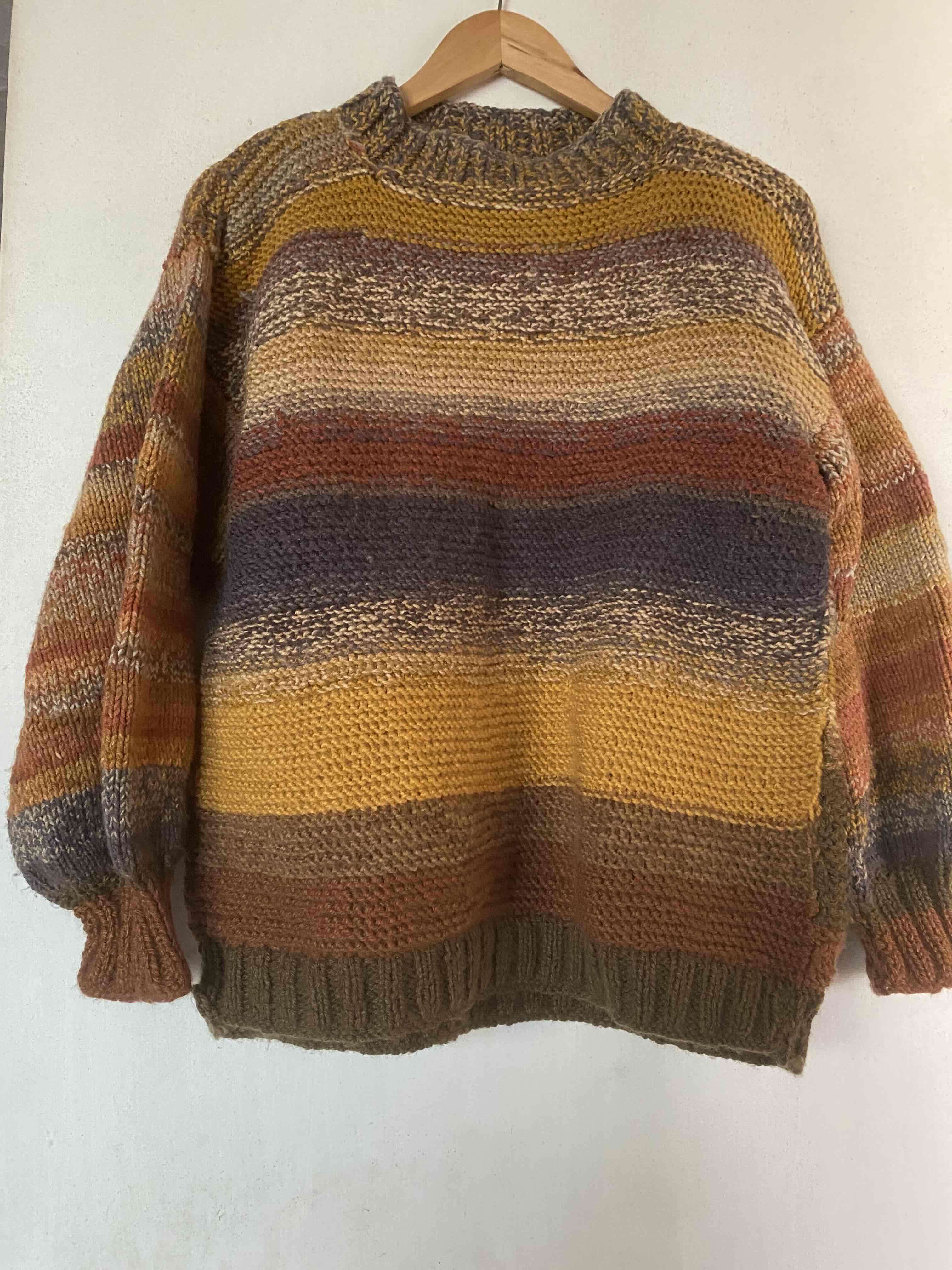 Suéter tejido multicolor