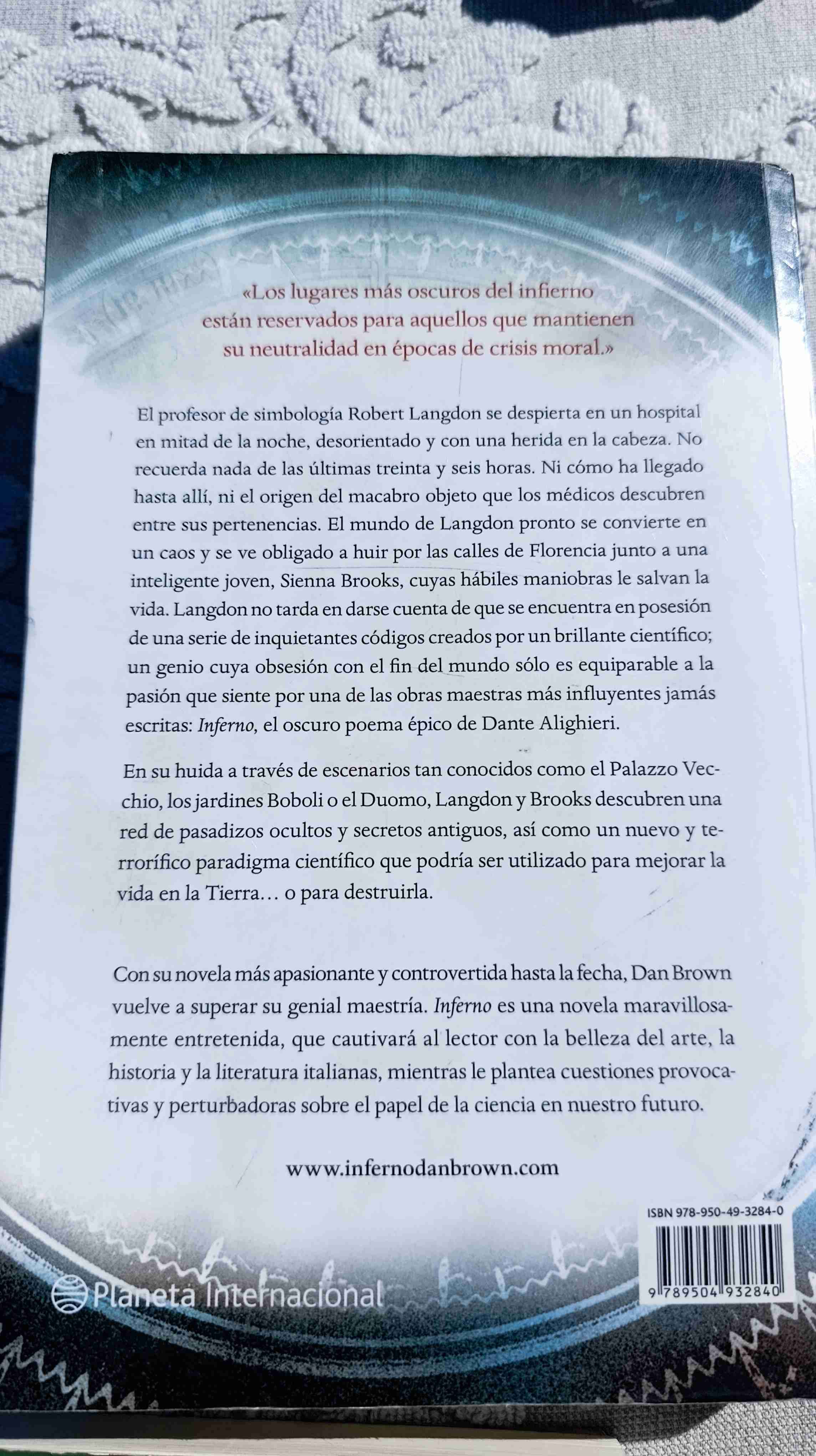 Libro 'Inferno' de Dan Brown - miniatura 2
