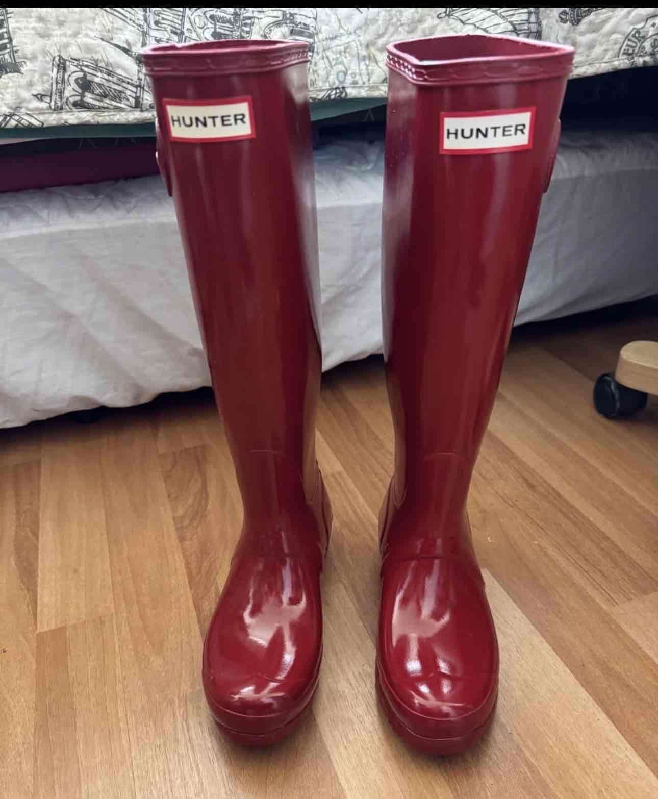 Botas de lluvia rojas Hunter 36 - miniatura 4