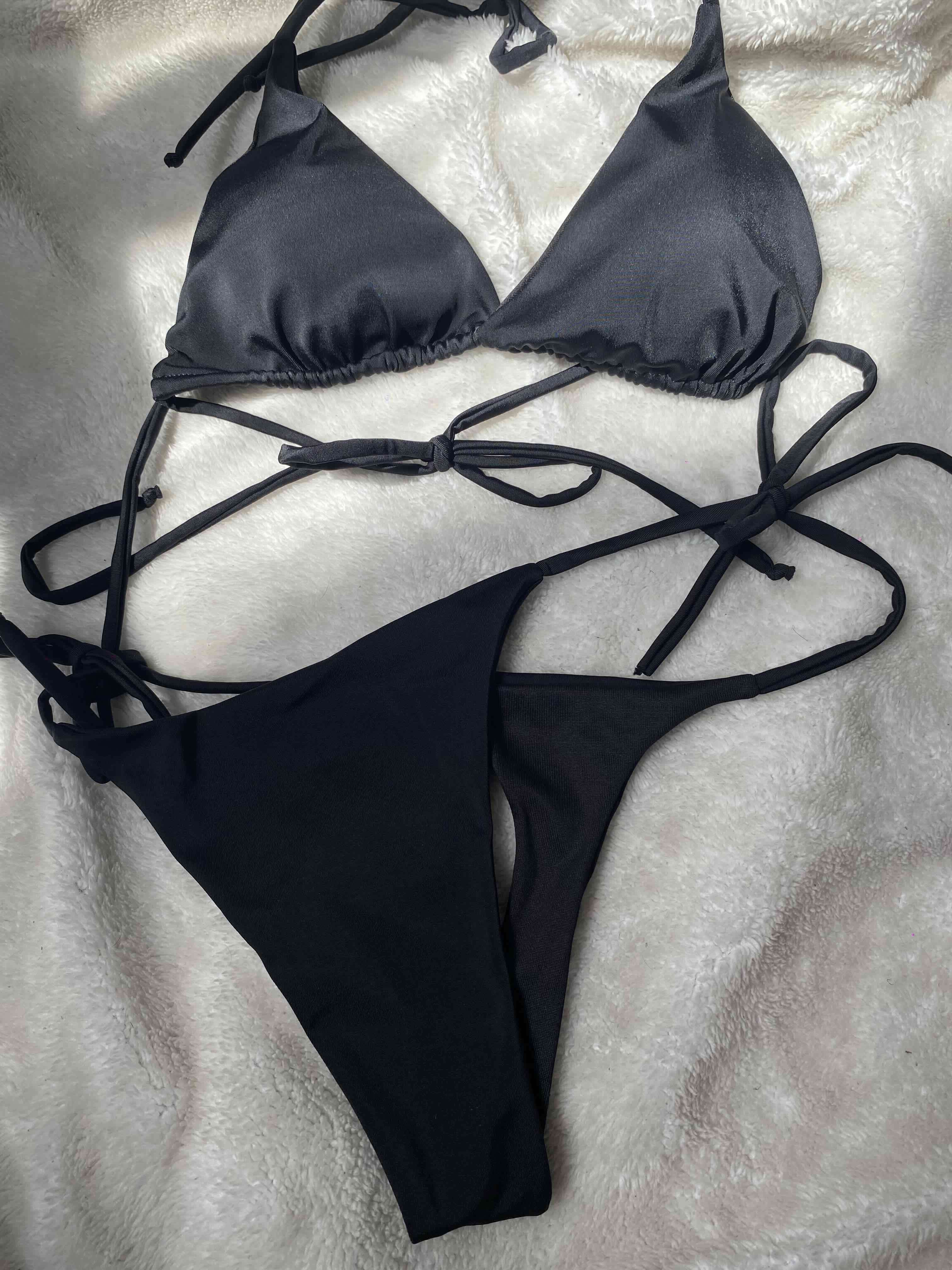 Bikini lila con lazos - miniatura 6