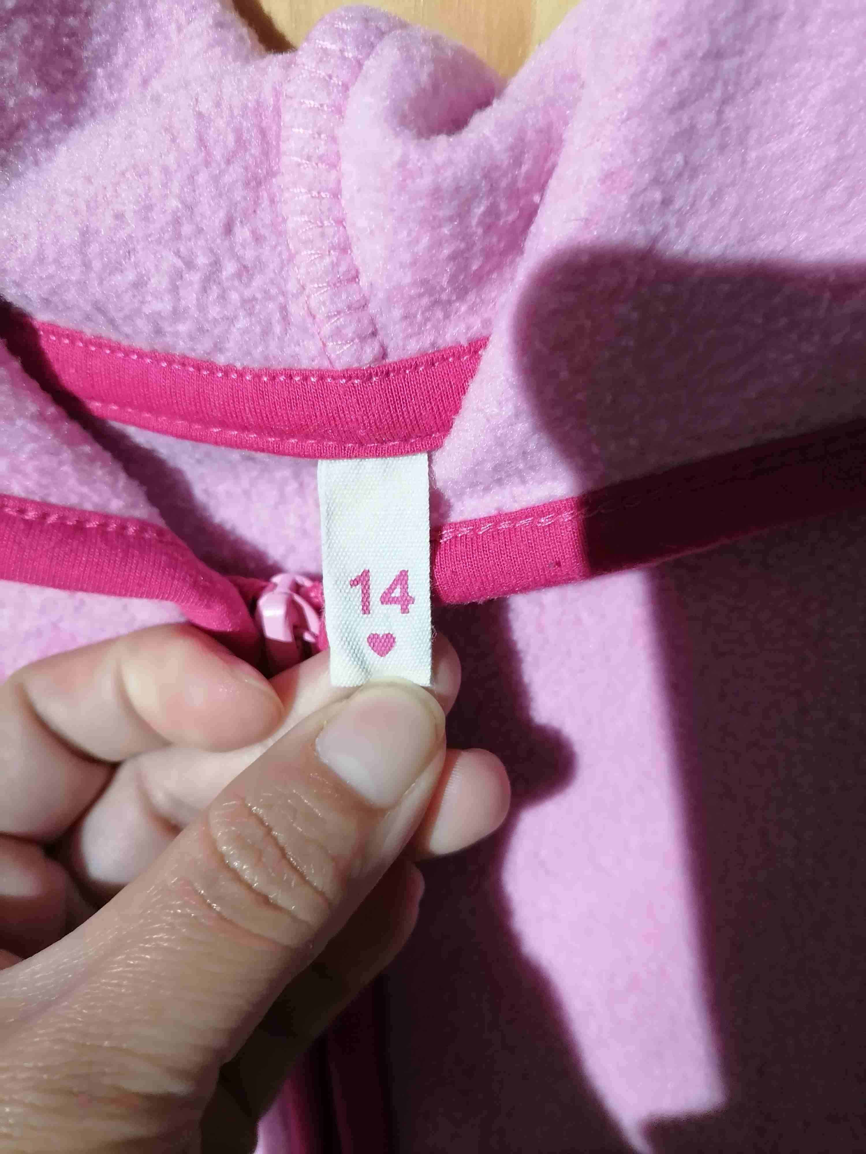 Chaqueta polar rosada talla 14 - miniatura 1