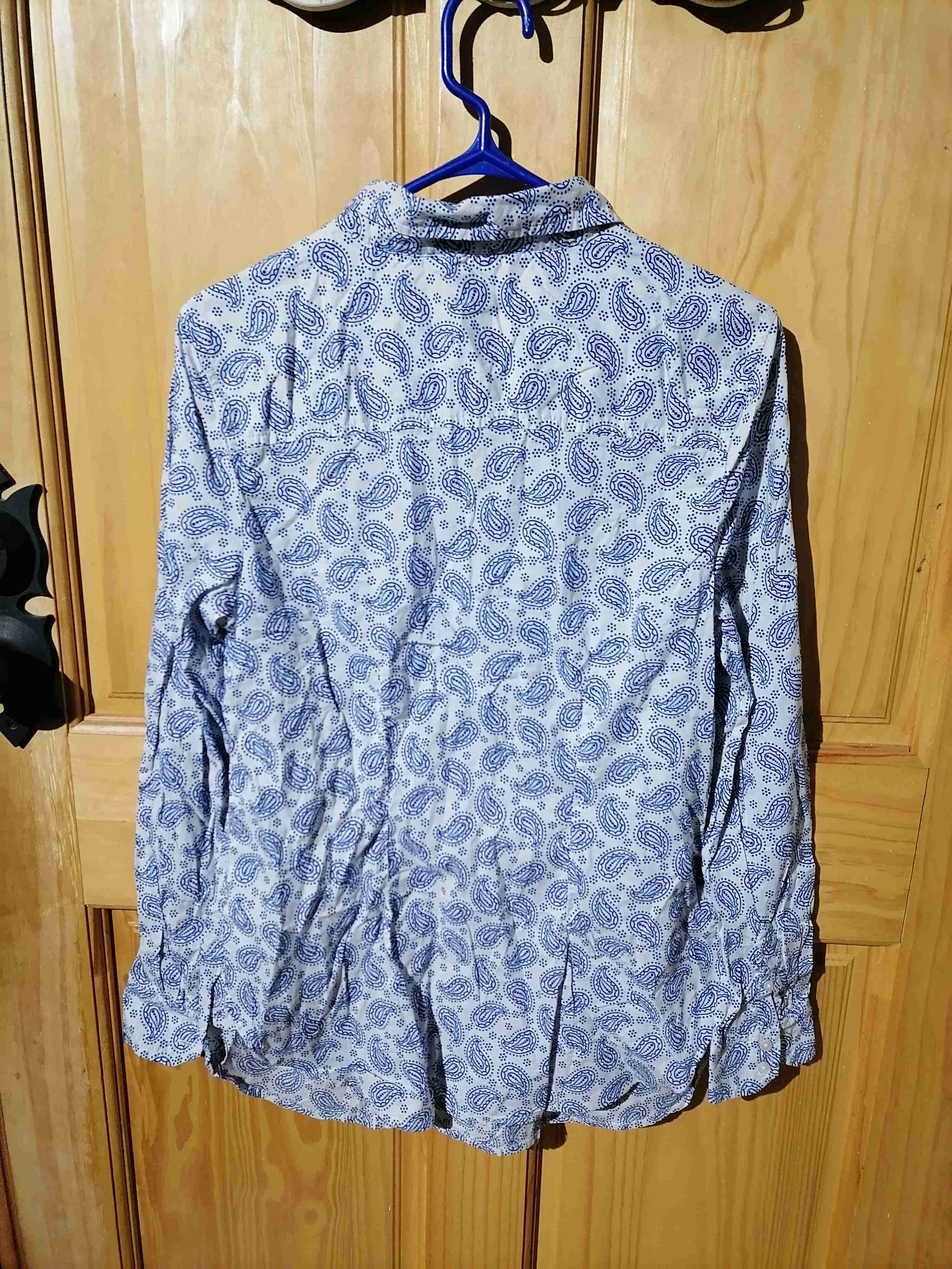 Camisa maternity azul patr3n - miniatura 3