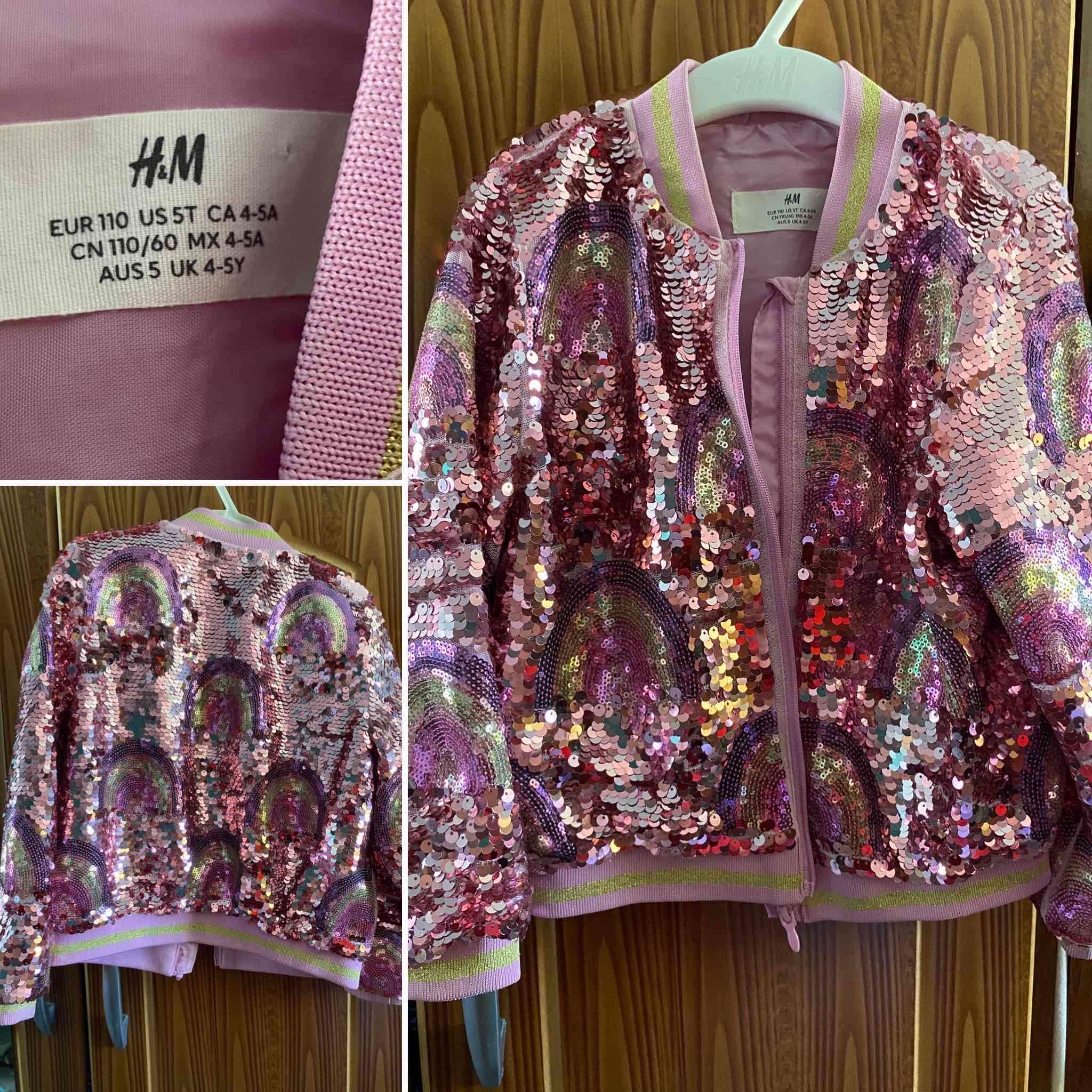 Chaqueta lentejuelas H&M infantil