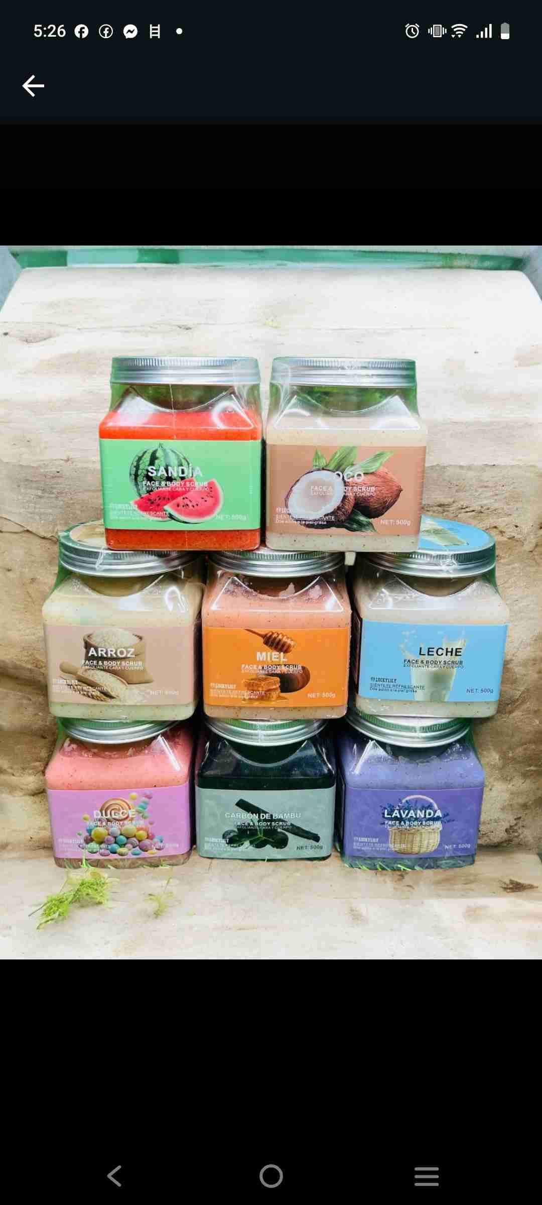 Set de exfoliantes corporales naturales