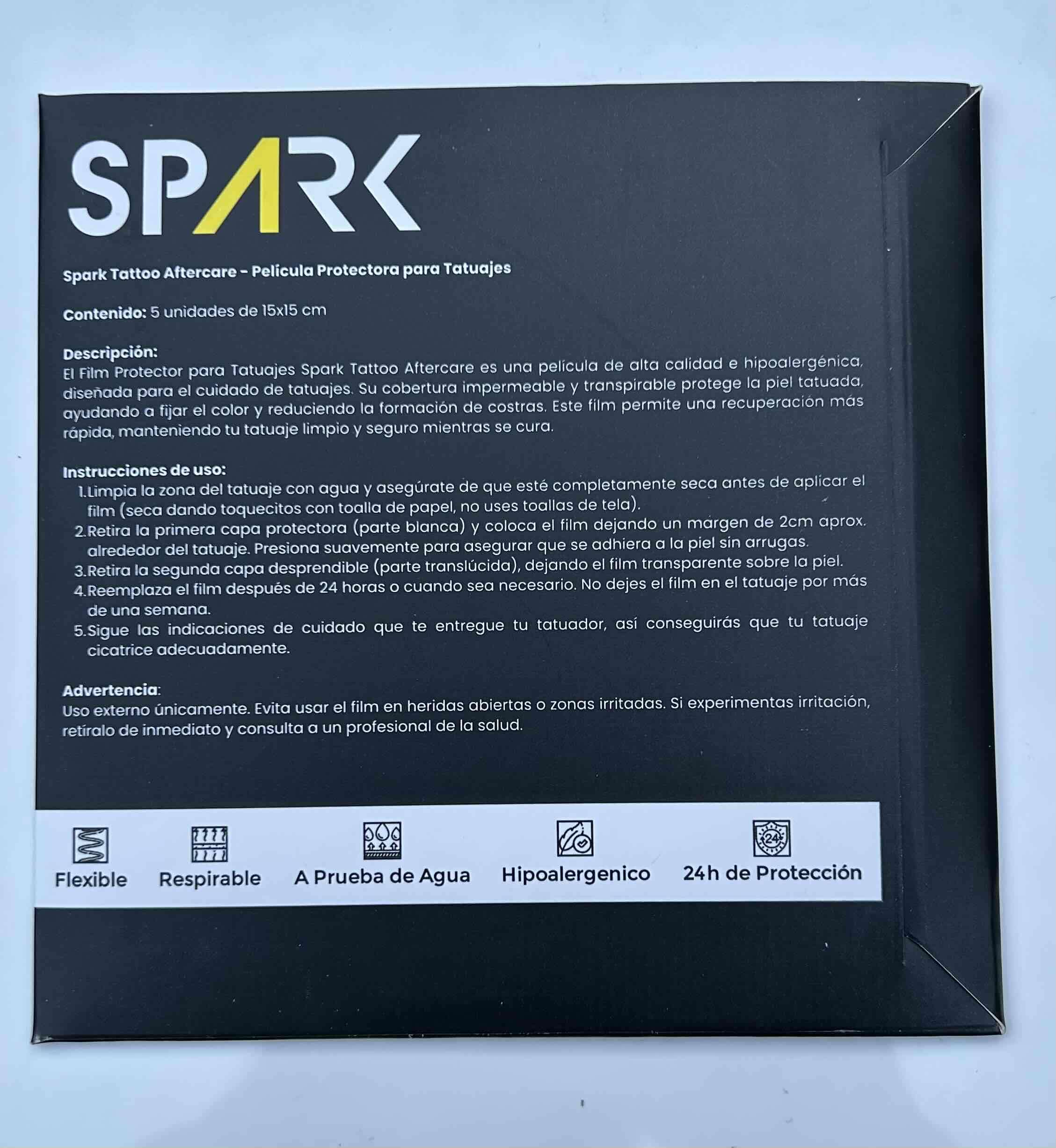 Película Protectora para Tatuajes Spark - miniatura 2
