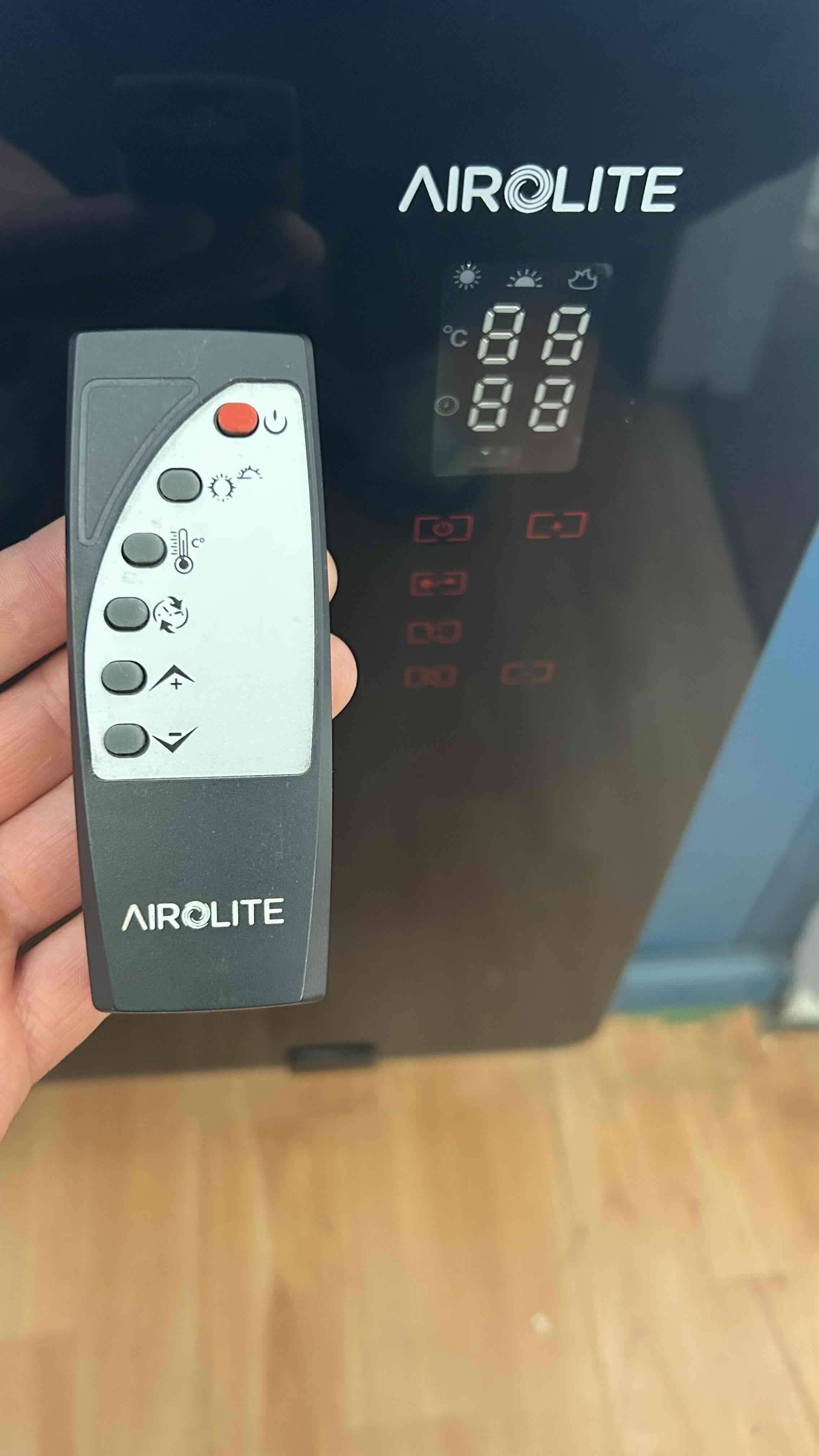 Calefactor eléctrico Airolite negro - miniatura 3