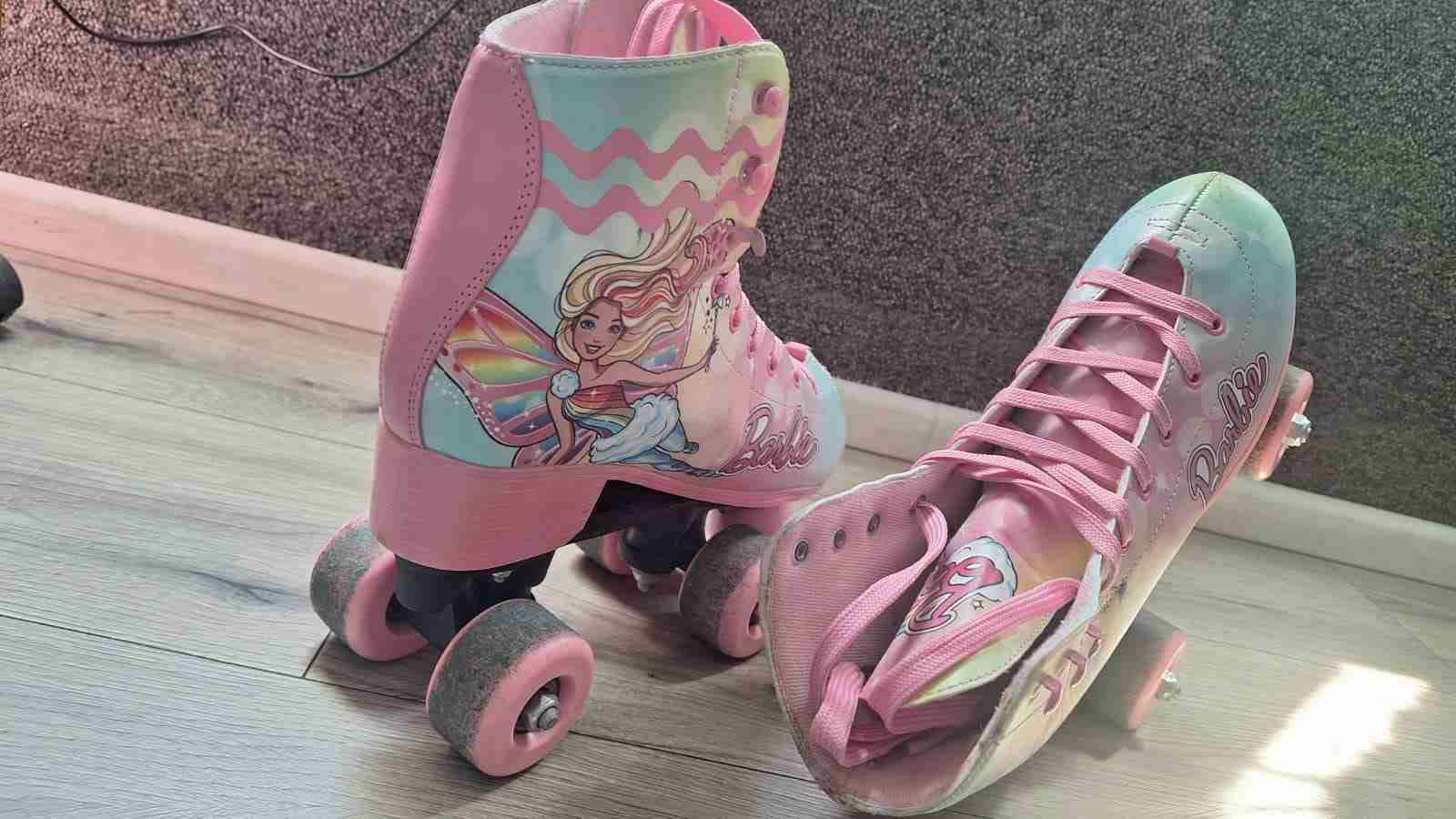 Patines Barbie rosados Originales - miniatura 3