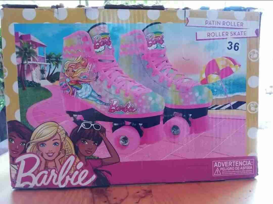 Patines Barbie rosados Originales - miniatura 6