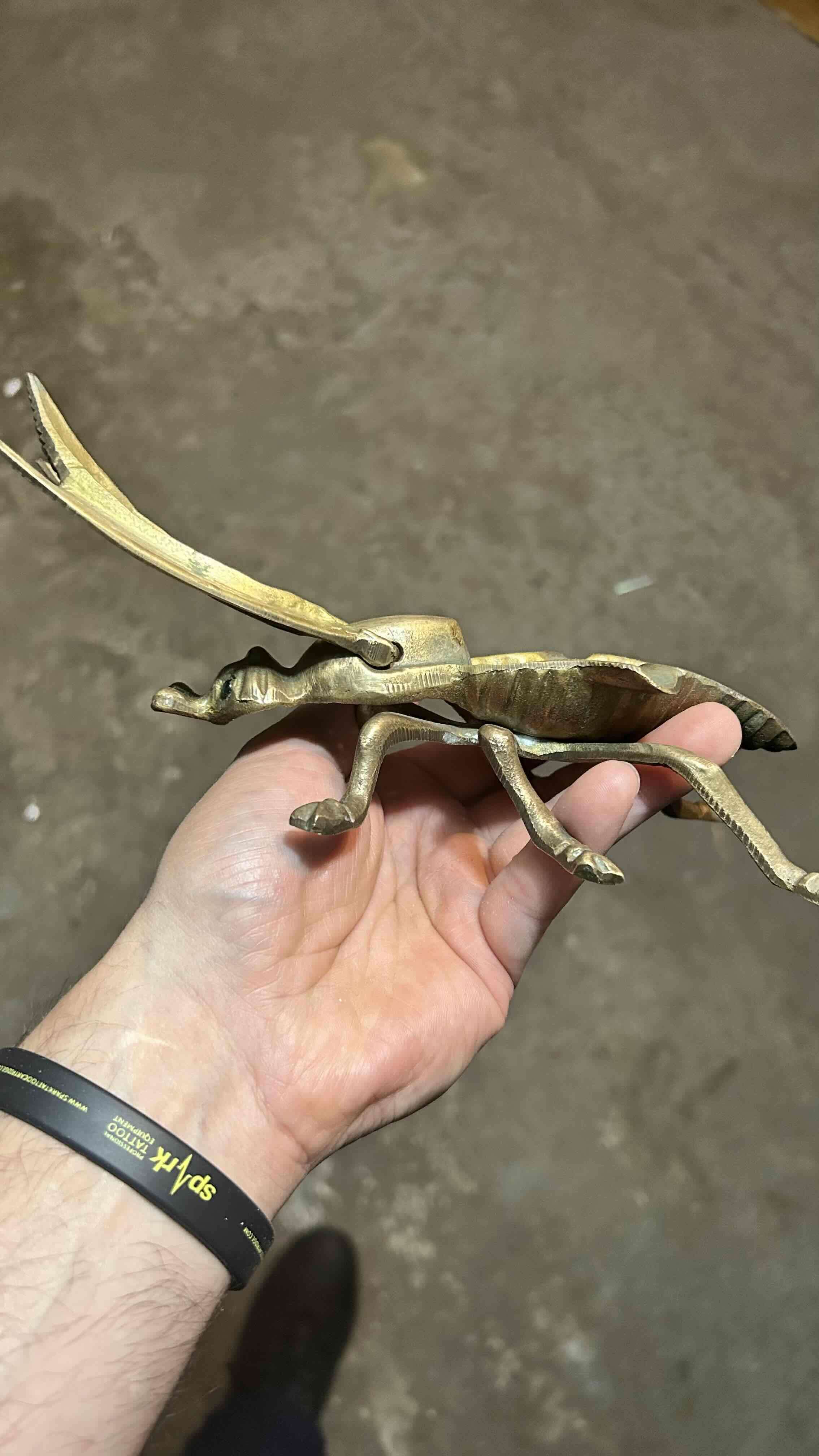 Cenicero mosca de bronce masiso - miniatura 3