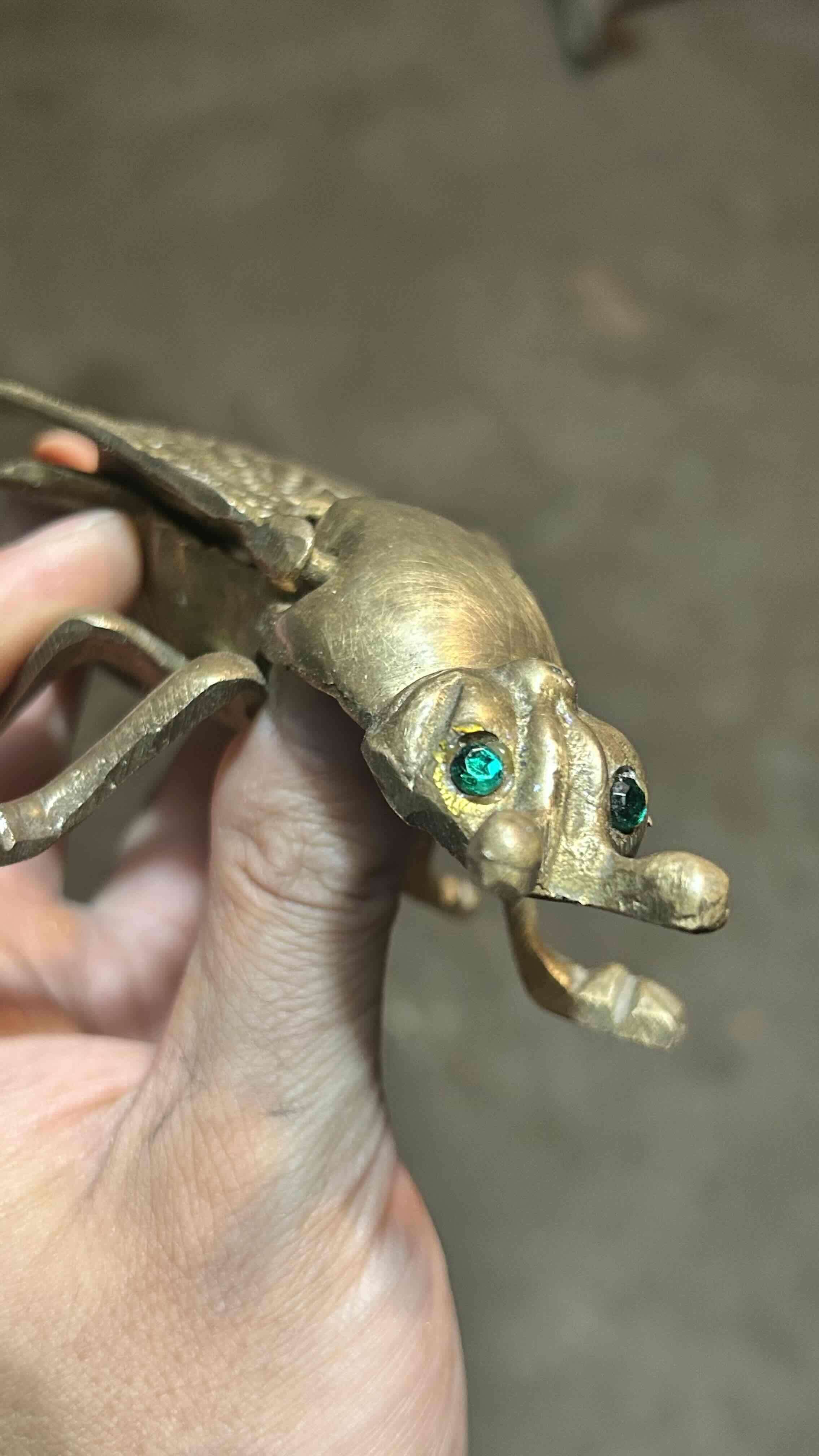 Cenicero mosca de bronce masiso - miniatura 5