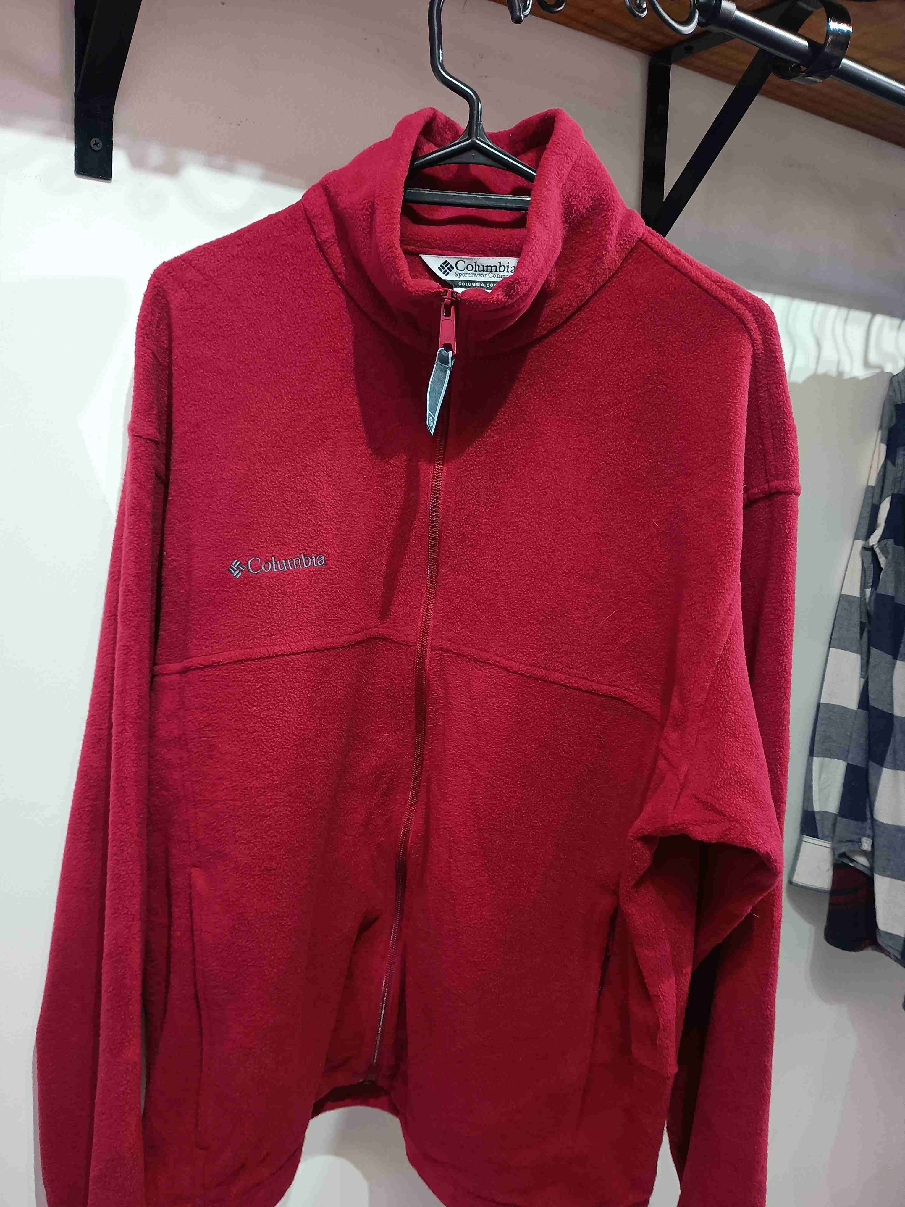Chaqueta polar Columbia roja - miniatura 3
