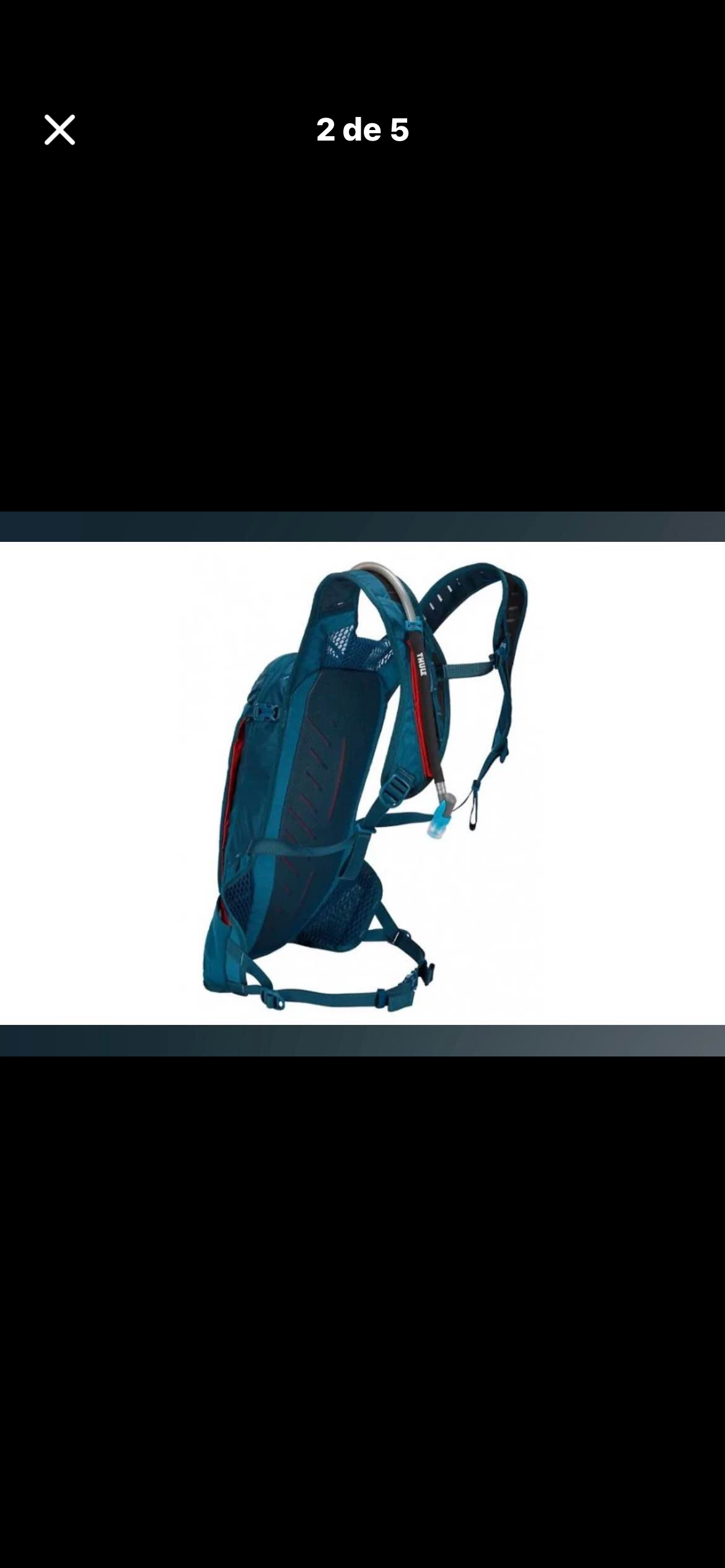 Mochila azul Thule con compartimentos - miniatura 3