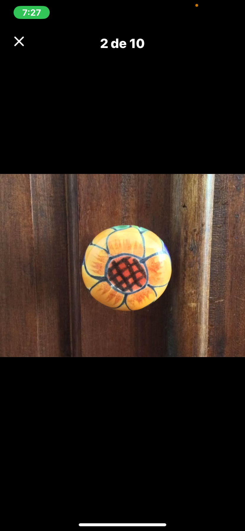 Tirador cerámico colorido - miniatura 3